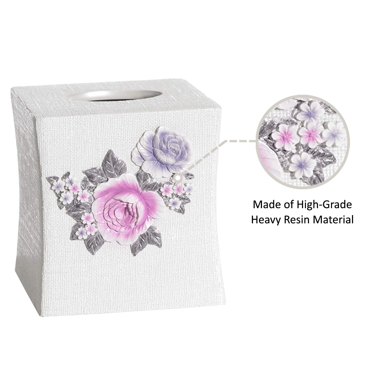 Popular Bath Tissue Box, Michelle Collection, 10X10, Lilac