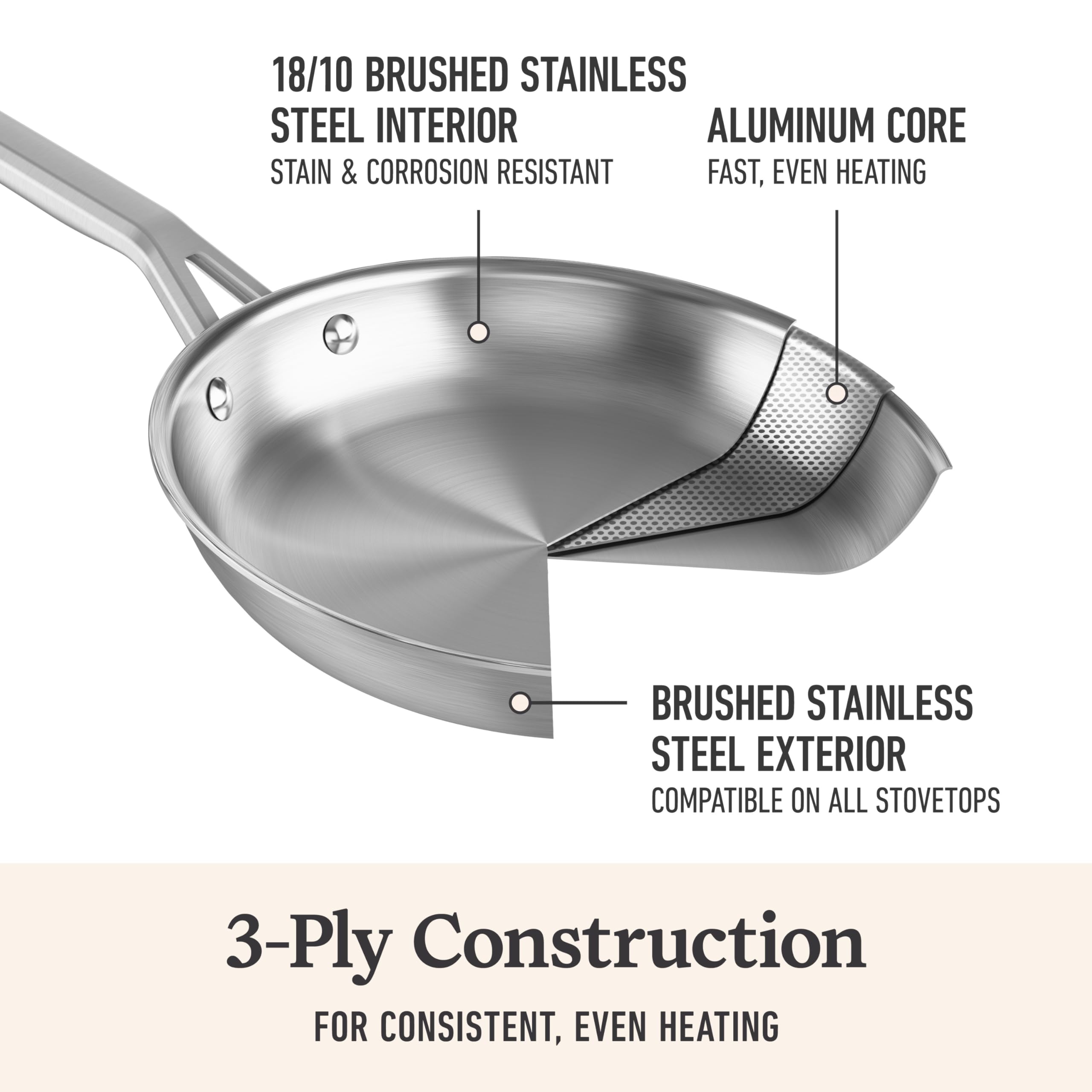 Calphalon Stainless Steel 4.5-Qt Sauce Pan with Lid