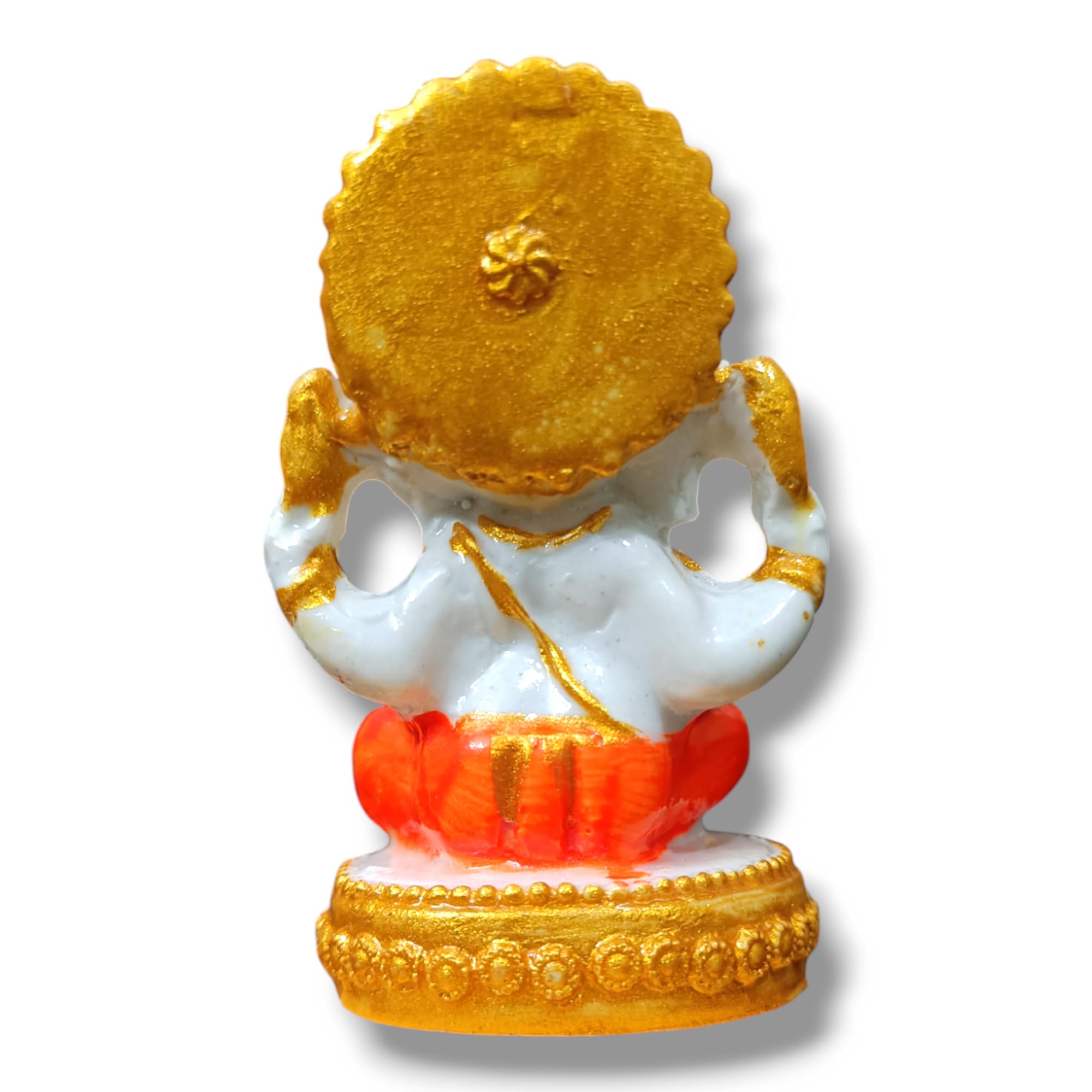 Avg Artistry -Ganesh Ji Idol - Resin/Marble Statue For Ganesh Chaturthi Celebrations And Home Decor