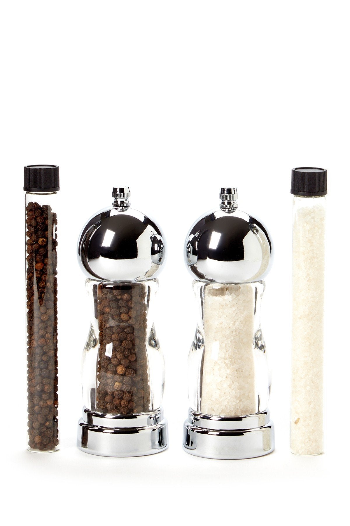 Orii Astro Salt & Pepper Grinder Set - Premium Seasalt And Peppercorn Stainless Steel Spice Grinder & Refillable Set Shakers, Se