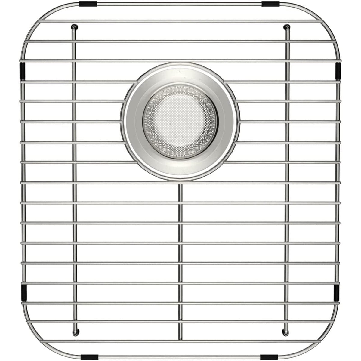 Alonsoo Sink Protectors For Kitchen Sink Stainless Steel Sink Grid, Sink Rack For Bottom Of Sink 13.2''L?1.6''W With Rear Drain