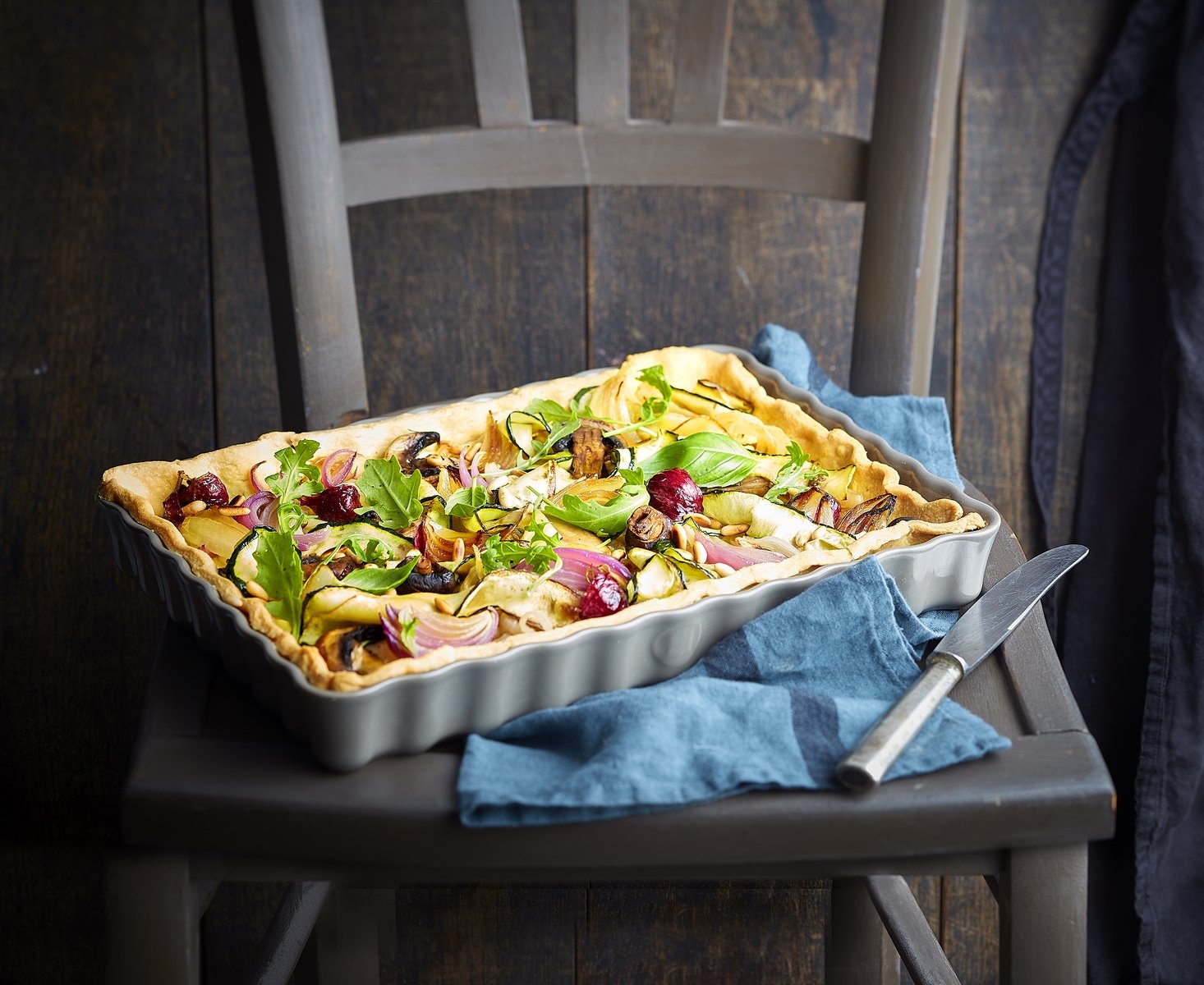 Emile Henry Deep Rectangle Tart Dish, 2 Quart, Charcoal