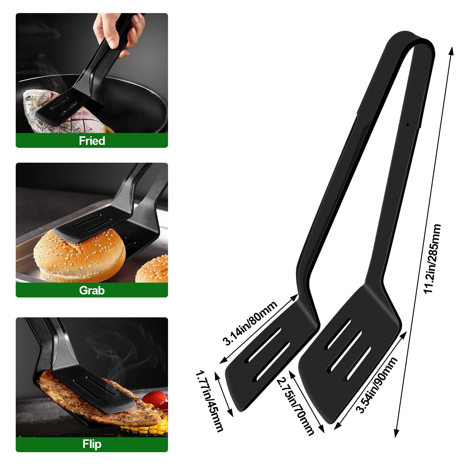 Silicone Kitchen Cooking Tongs, Premium Stainless Steel Silicone Barbecue Clamp, Multipurpose Bbq Clamp Spatula For Gripper Brea