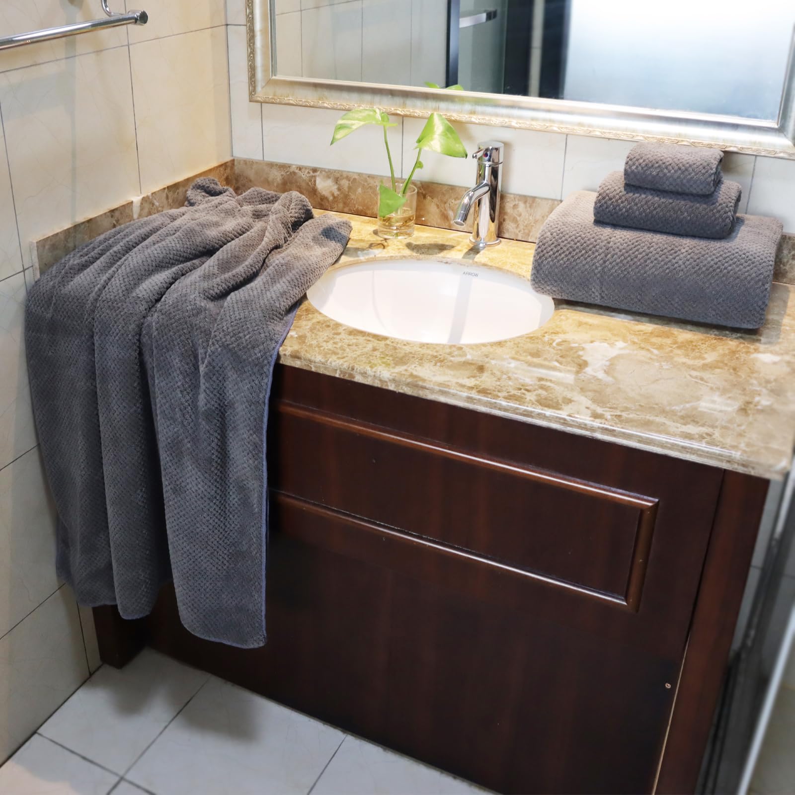 Ytyc Towels,39X78 Inch Oversized Bath Sheets Towels For Adults Luxury Bath Towels Extra Large Sets For Bathroom Microfiber Showe