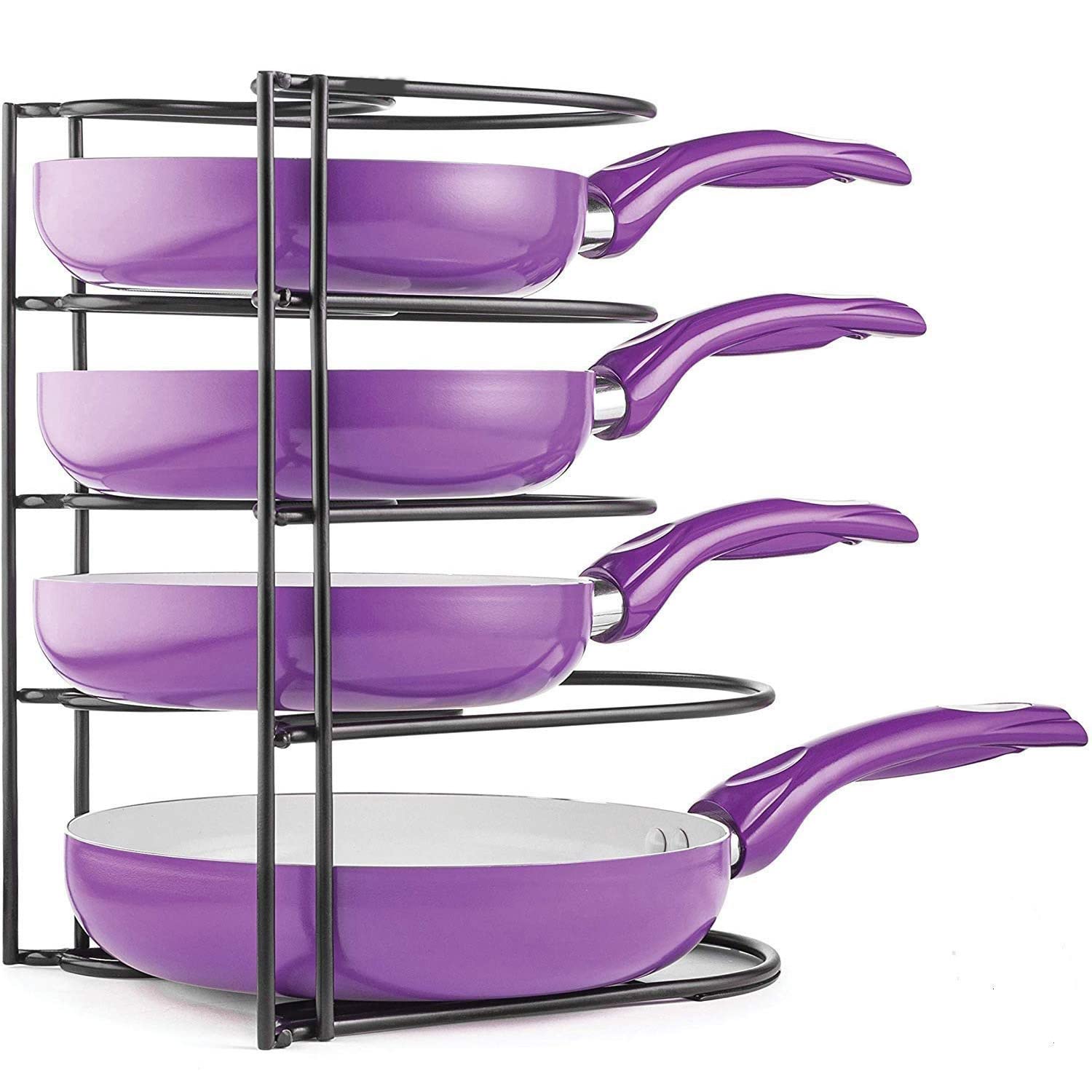 A To Z Hub Multipurpose Pan And Pot Tawa Bartan Rack Holder Stand Plate Dish Lid Tray Utensils Cookware Cupboard Cabinet Storage