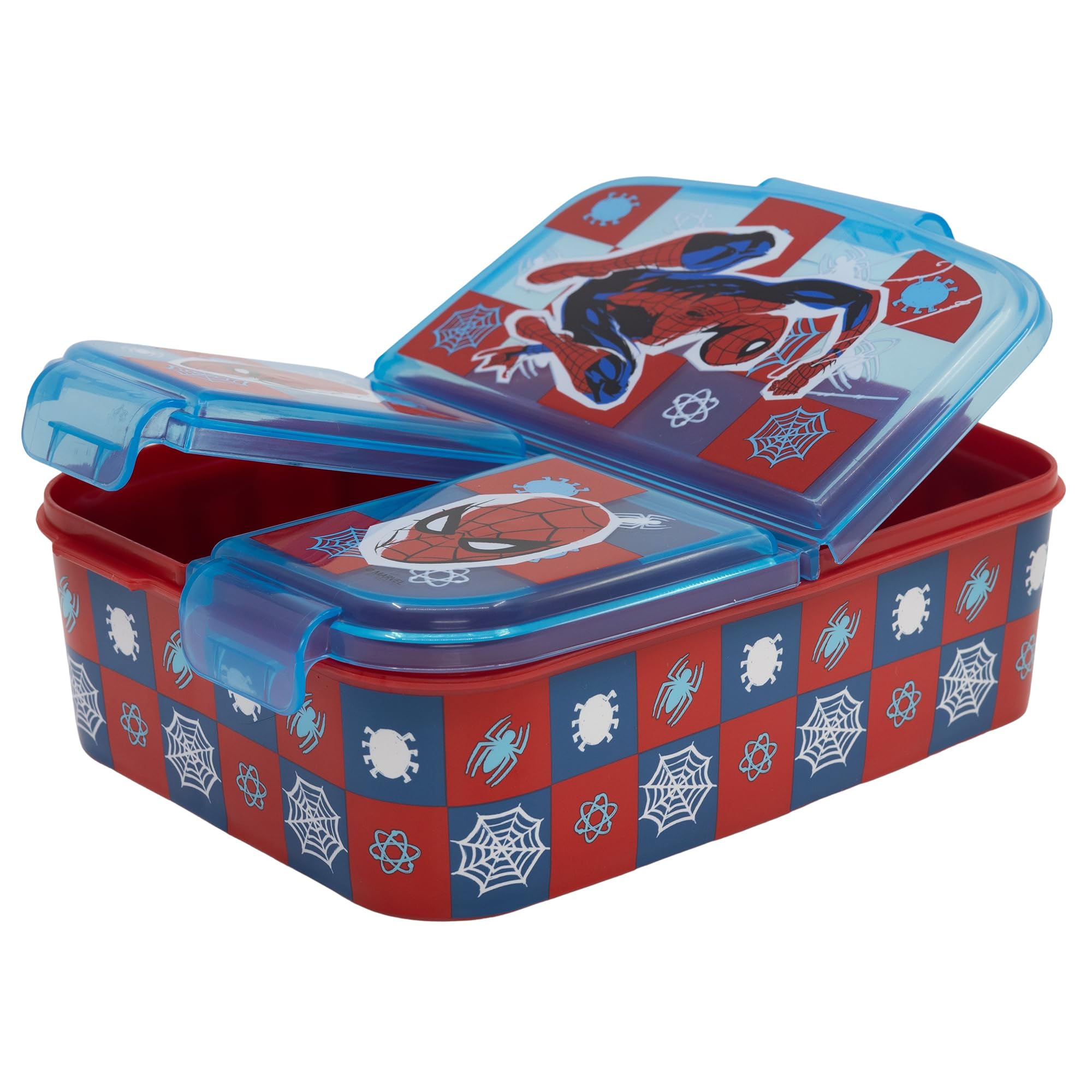 Gluman Partition Lunch Box For Kids With Snap Lock Closure| 3 Compartment Lunch Box For School | Air Tight Lunch Box For Kids Fr