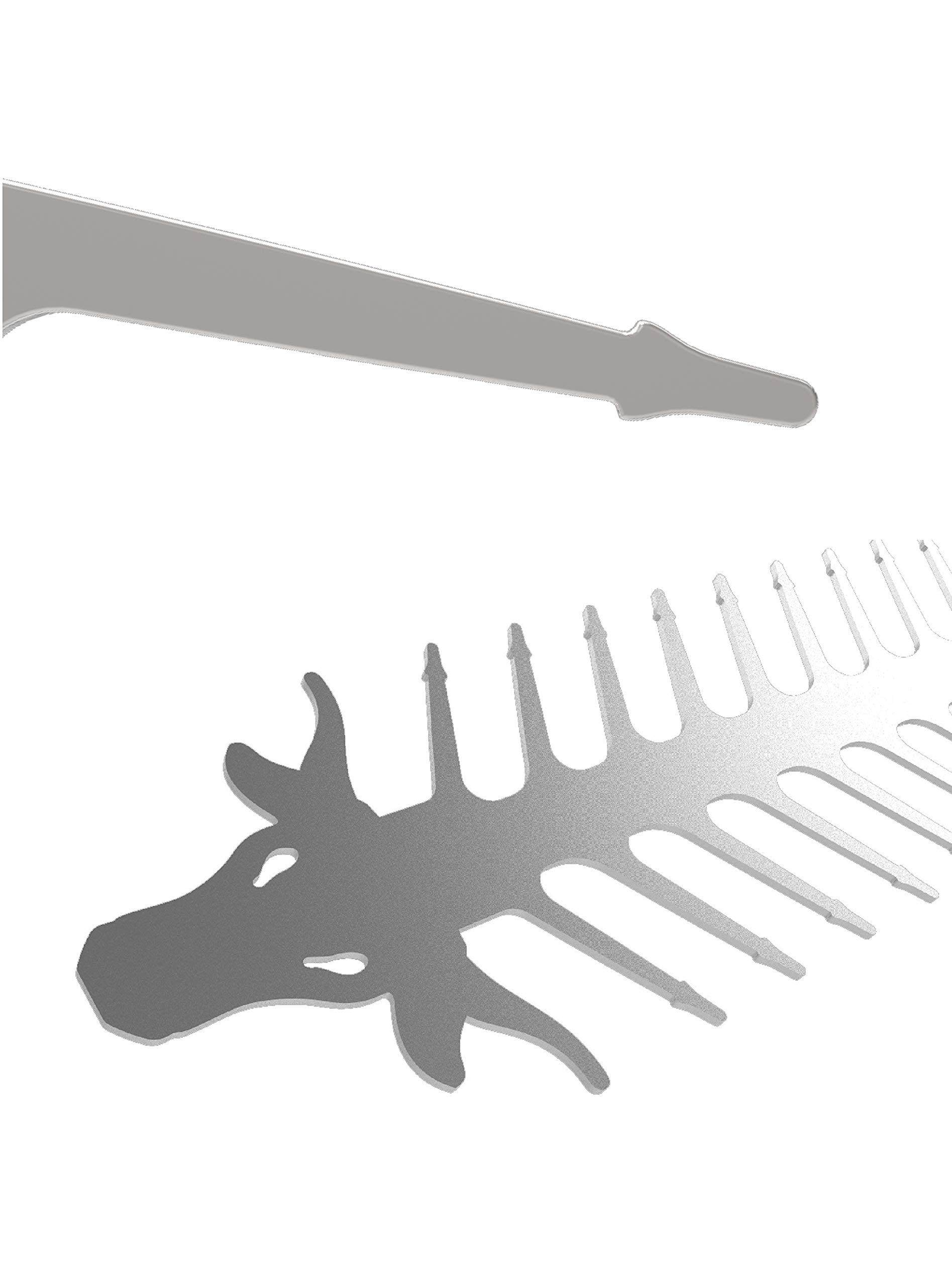 Proud Grill Slide & Serve Bbq Skewers - Set Of 4 Stainless Steel Reusable Barbecue Skewers | Ideal For Grilling Shish Kabobs | U