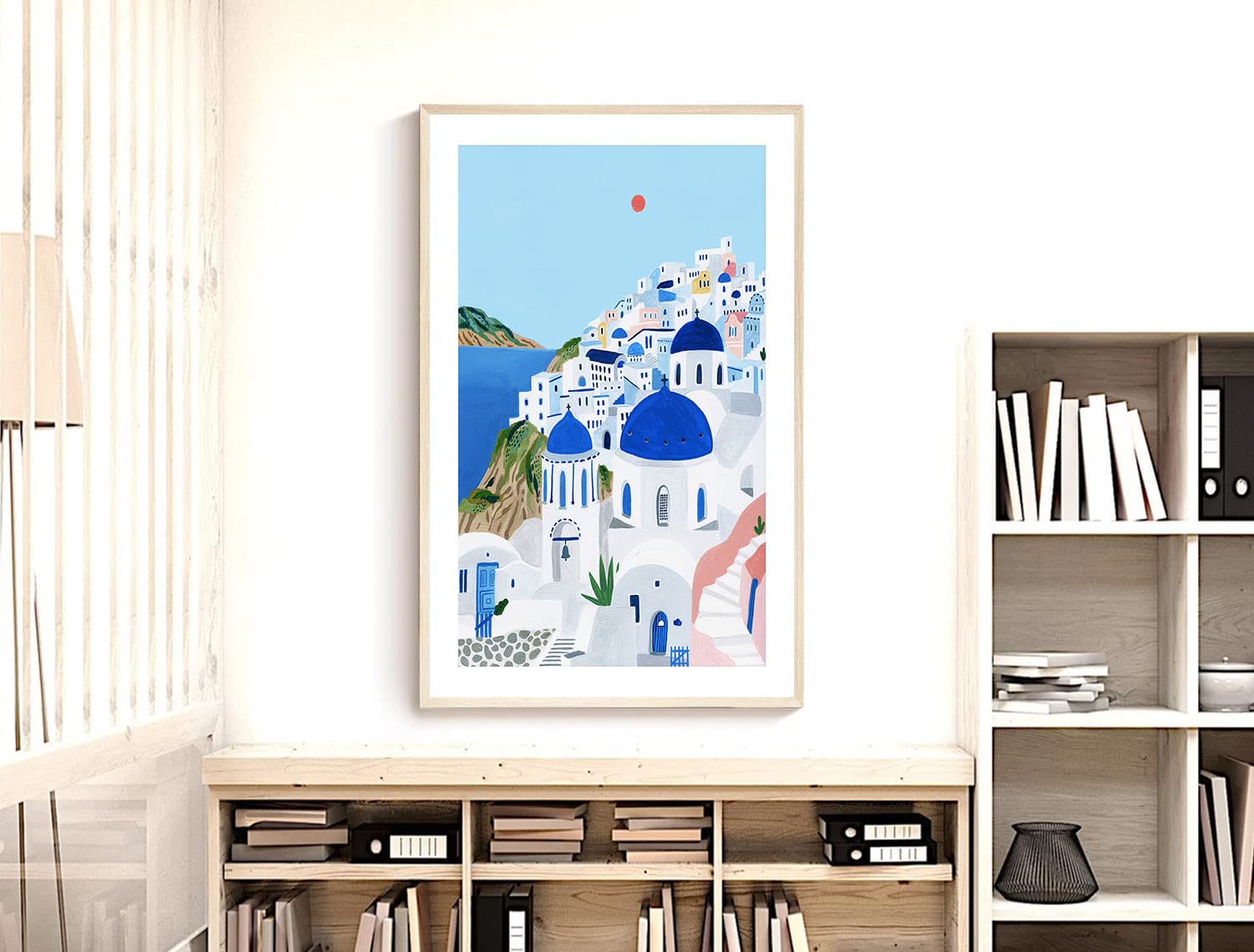 Santorini, Greece Art Print, Santorini Wall Art, Travel Print, Travel Poster, Europe Print, Wall Decor, Housewarming Gift (Unfra
