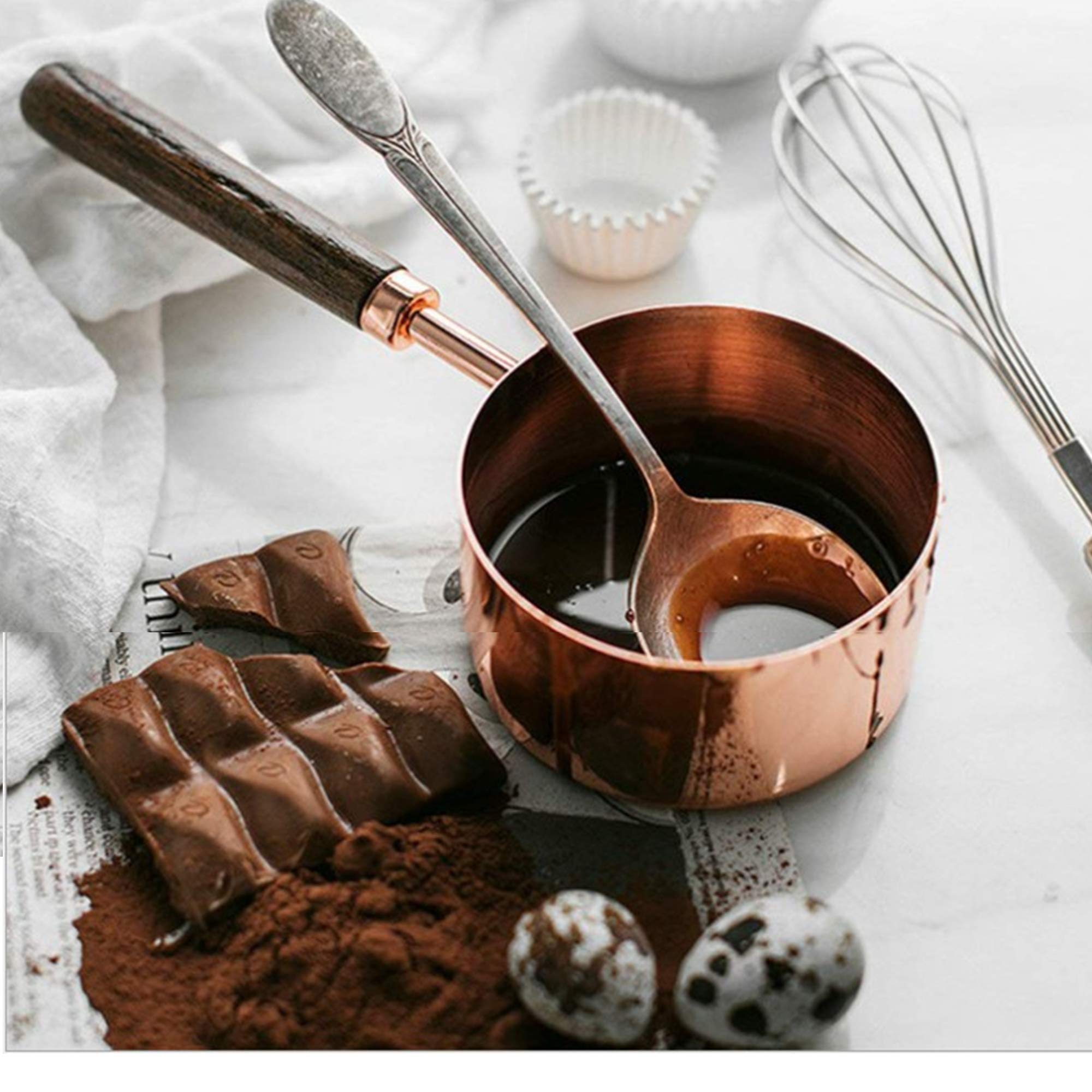Stainless Steel Measuring Cups And Spoons Set With Walnut Handle For Gift Dry Liquid Ingredients Cooking Baking Measuring Baking