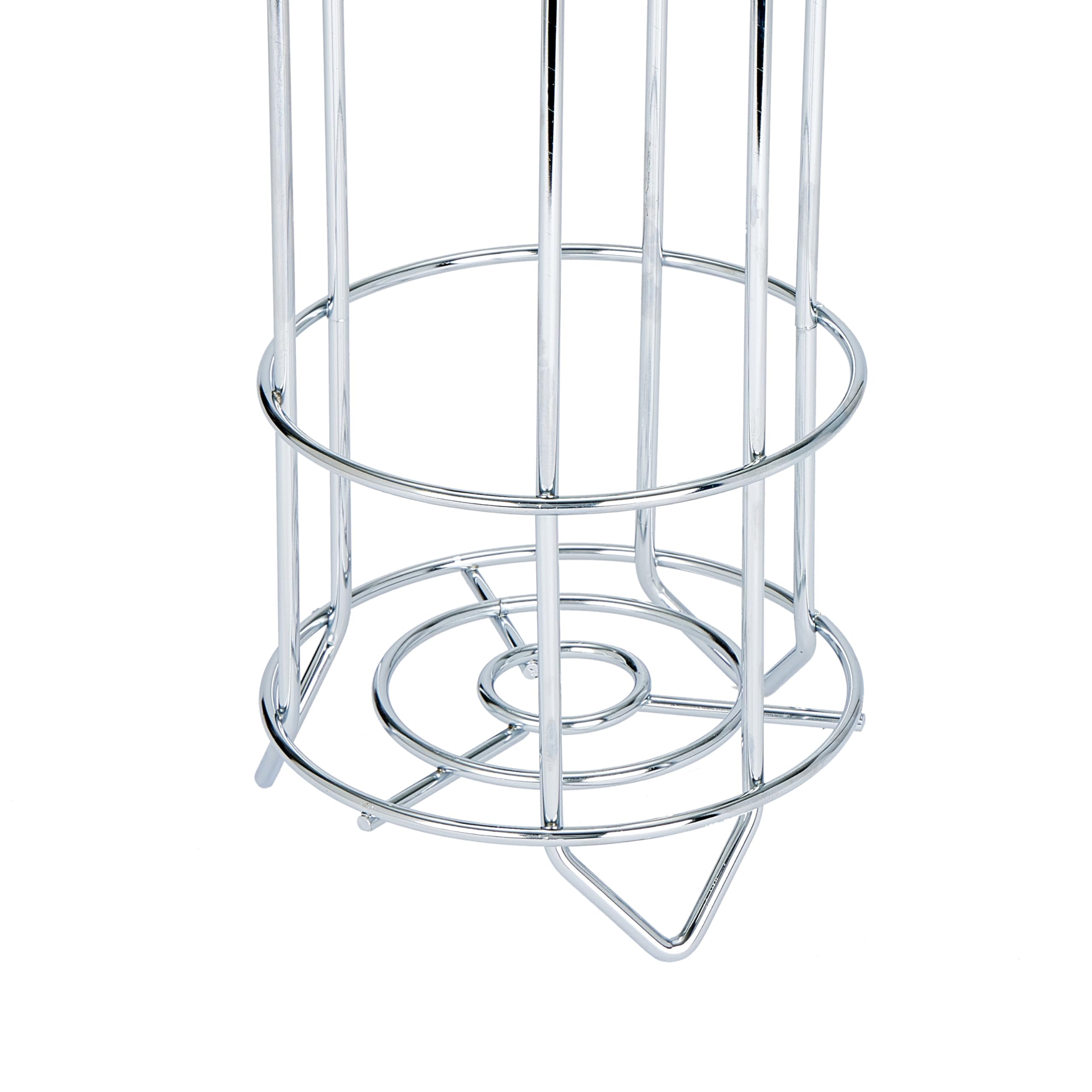 Bath Bliss Holder and Dispenser in Satin Nickel  Holds  Durable Iron Toilet Paper Reserve/Holder & Dispenser  Bathroom Storage for 4 Rolls Rust Resistant