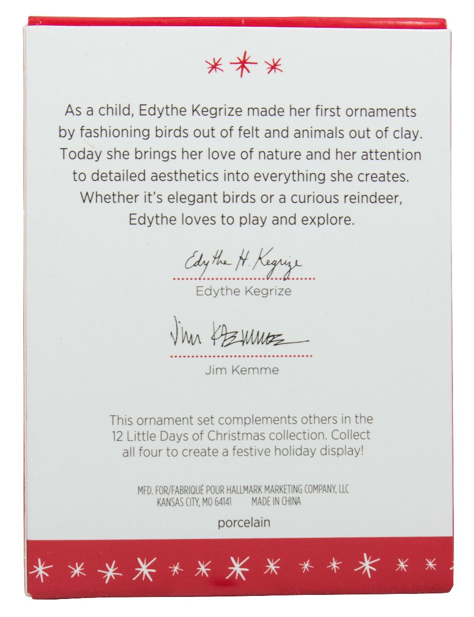 Hallmark Keepsake Ornament Days 1-3 12 Little Days of Christmas Set of 3 2016