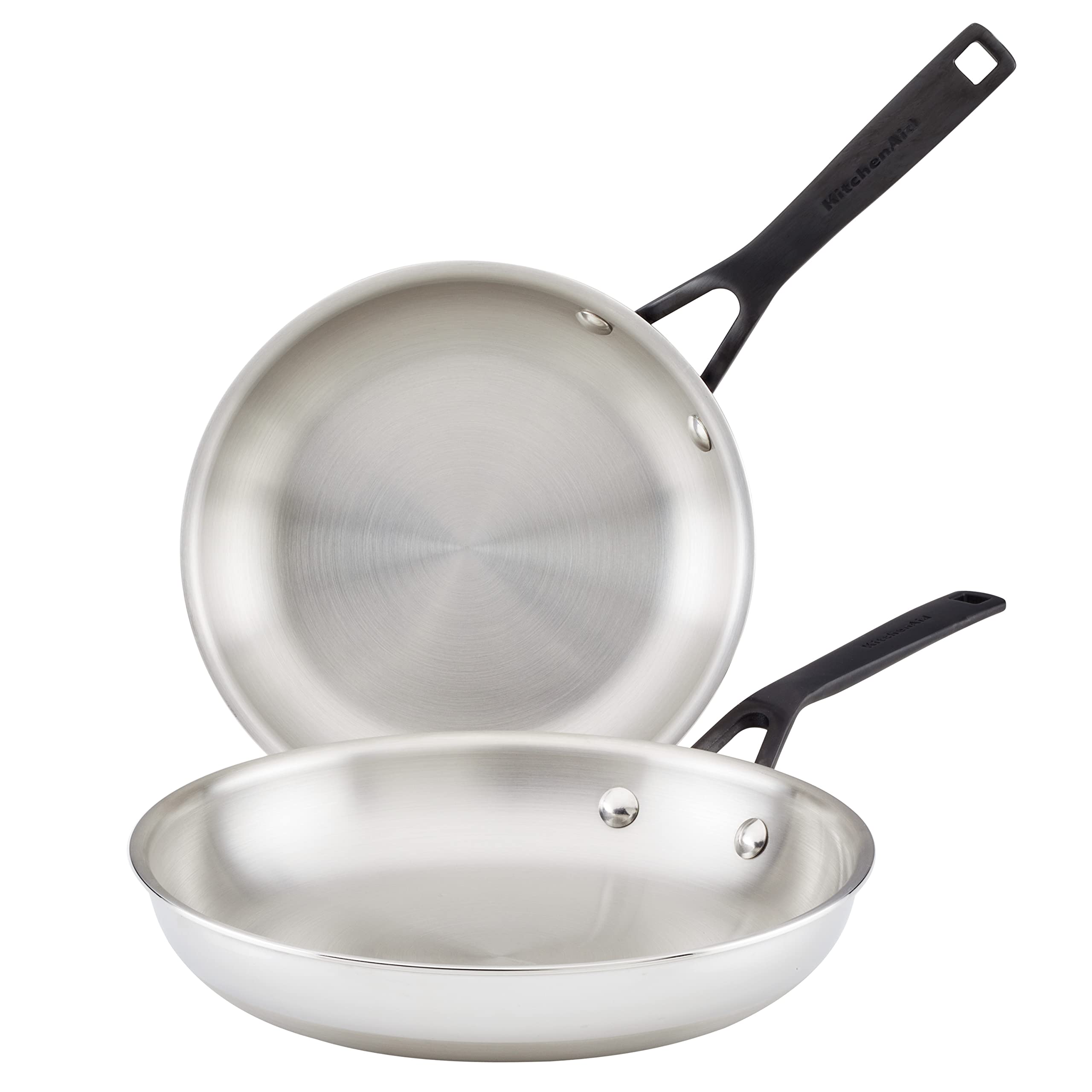 Kitchenaid Polished Stainless Steel Frying Pan Set/Skillets
