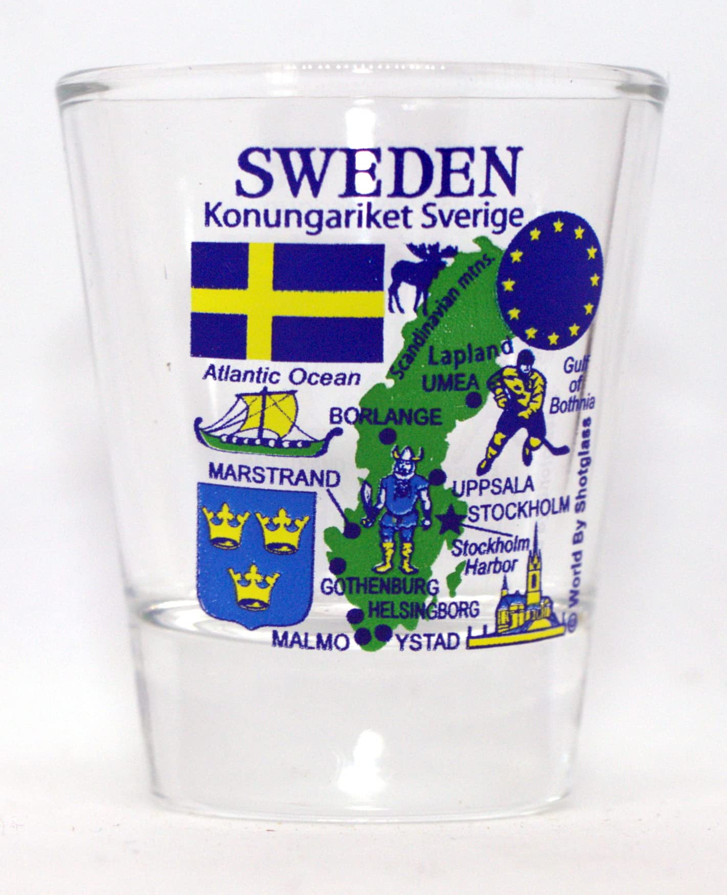 Sweden EU Series Landmarks and Icons Shot Glass