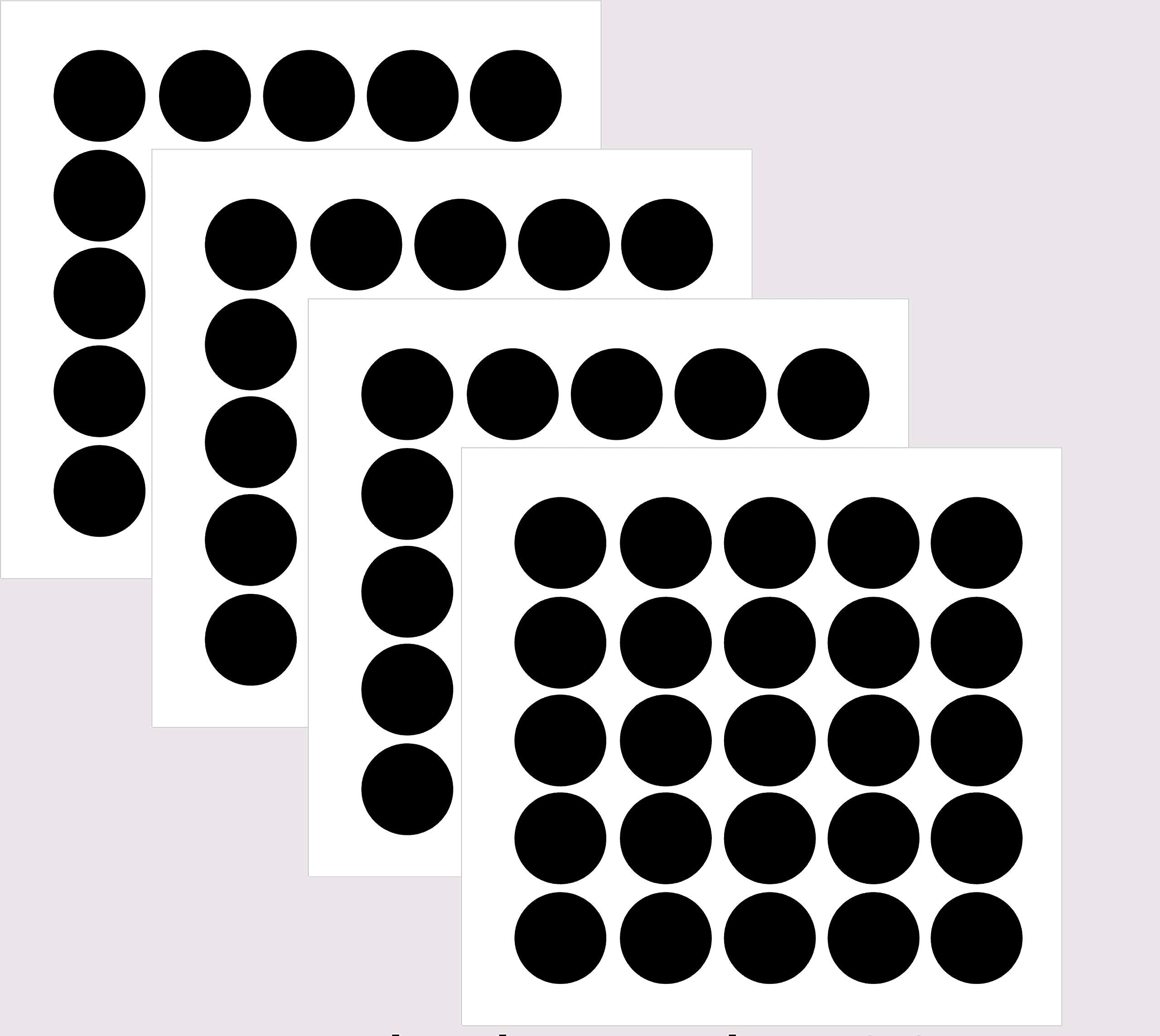 Circle Dot Wall Decal Dots Polka - 1 Inch Set Of 100Pcs - Easy To Peel Easy To Stick + Safe On Walls & Paint - Matte Vinyl Polka