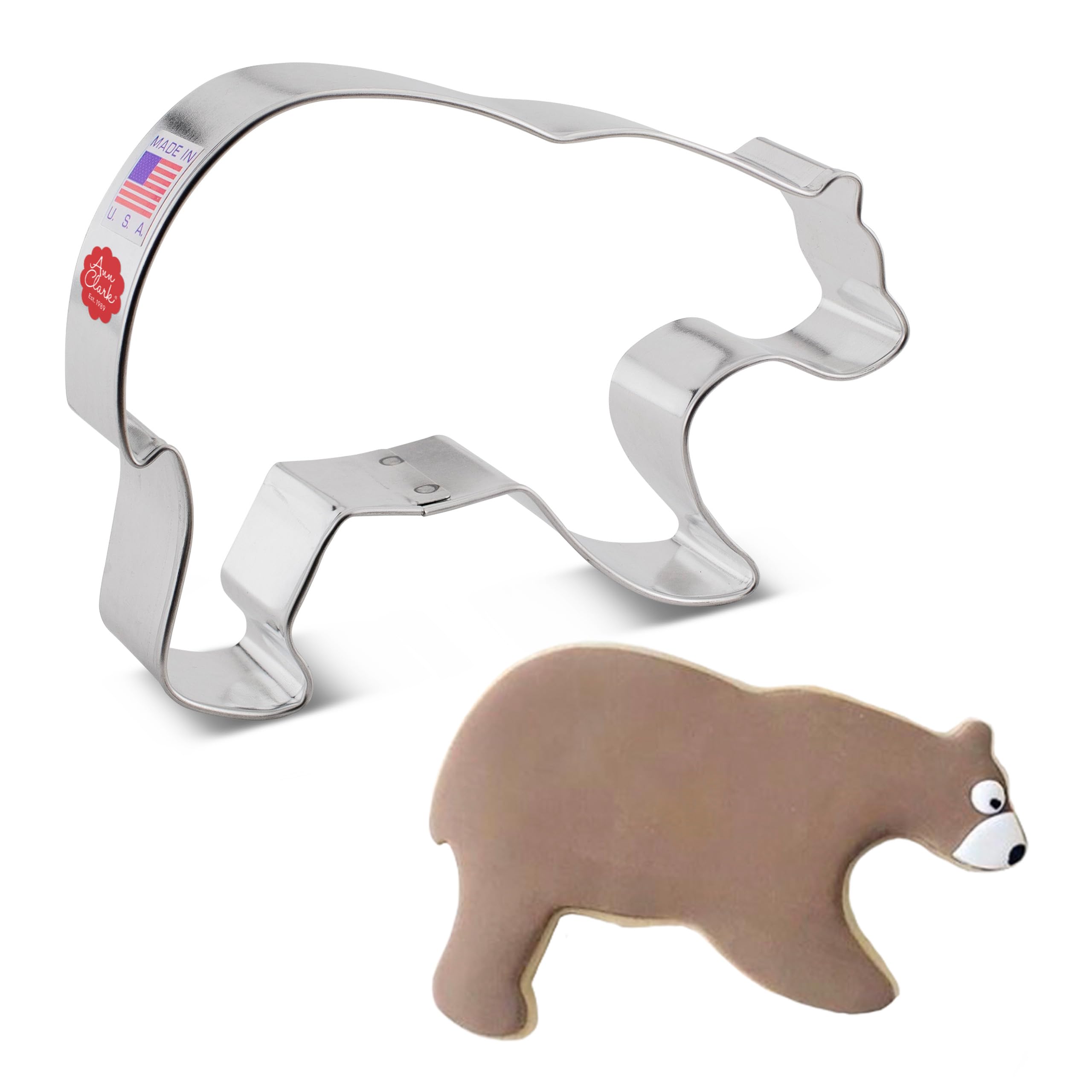 Bear Cookie Cutter 5.5'' Made In Usa By Ann Clark