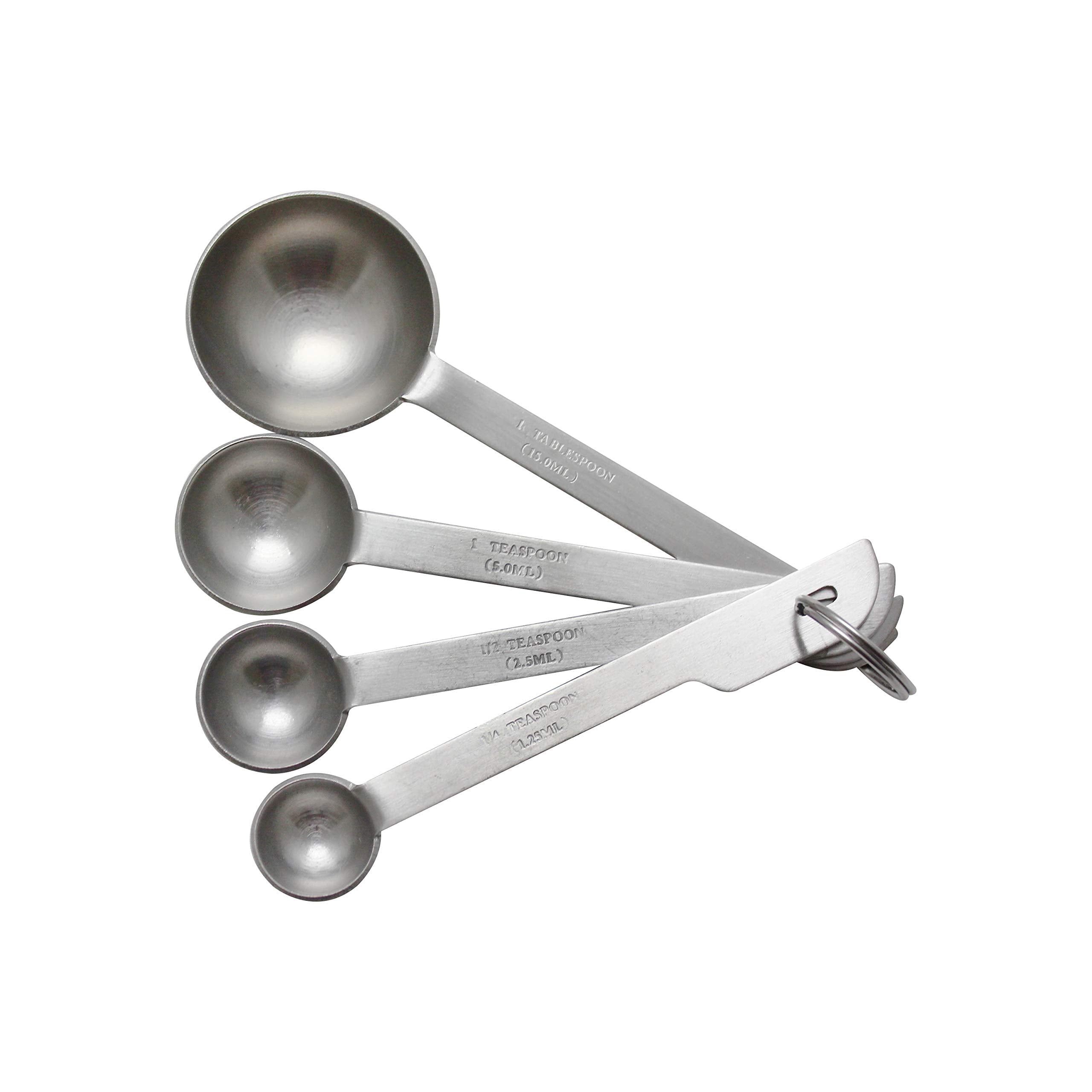 Thunder Group Ow356 Stainless Steel Measuring Spoon Set