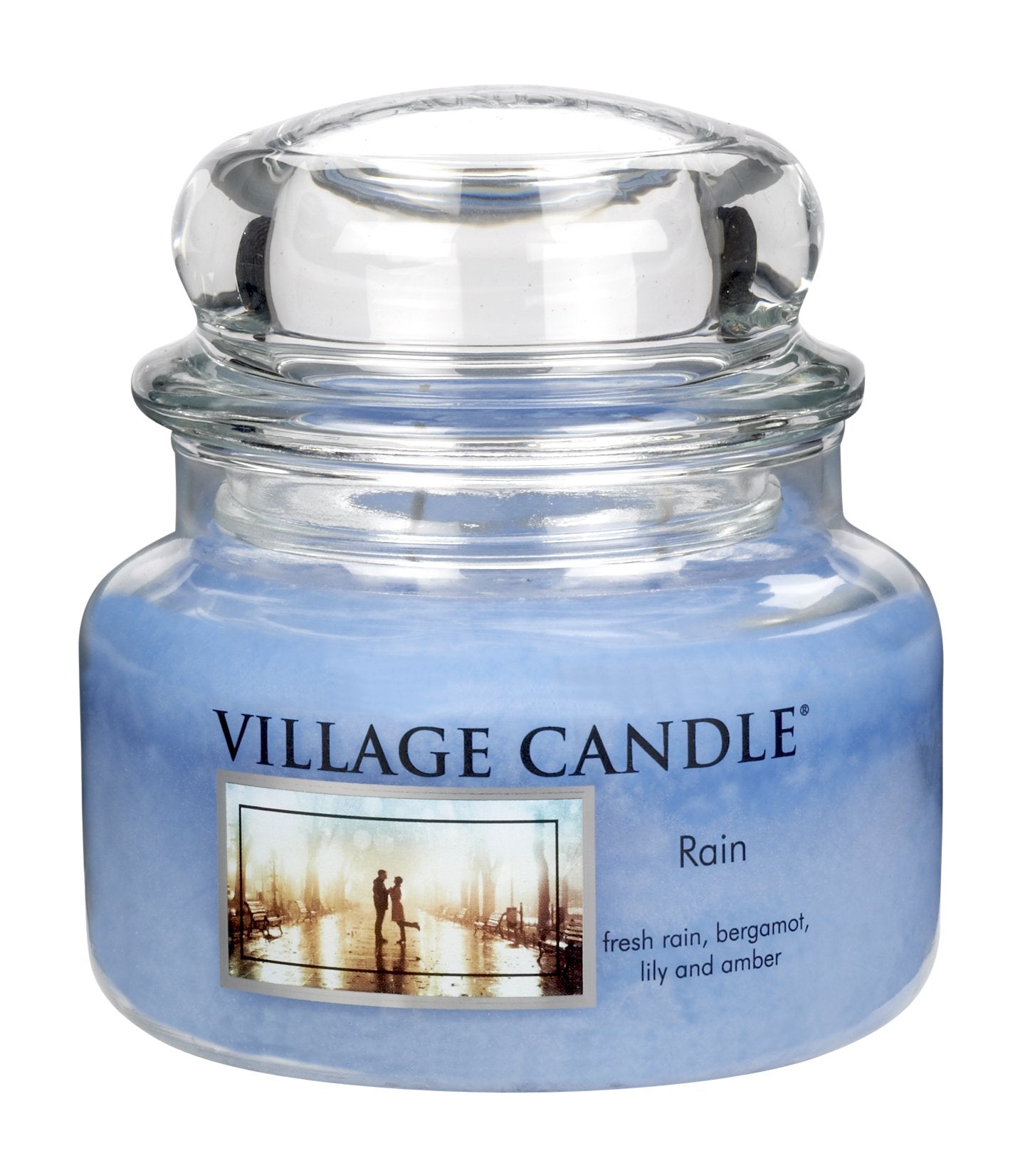 Village Candle Rain 11 oz Glass Jar Scented Candle, Small