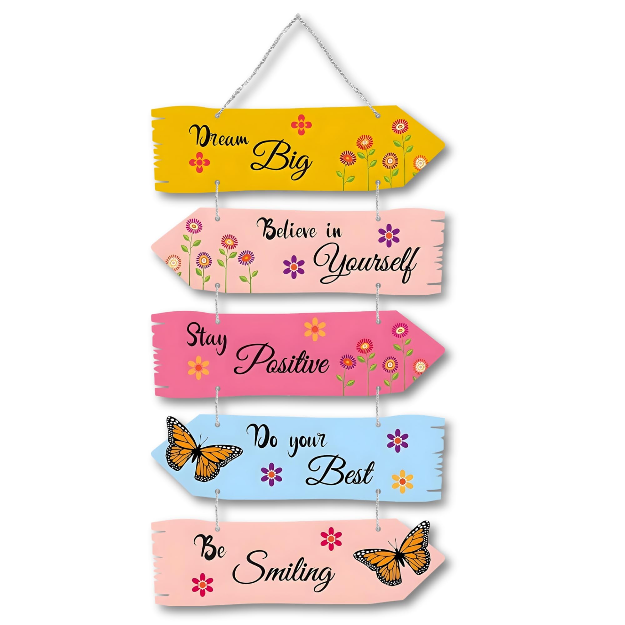 Regalocasila Dream Big Stay Positive Home Decorative Motivational Wall Art Wall Hanger For Living Room Gifts Wall Hangings For D