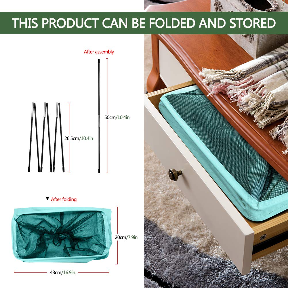 Ihomagic Slim Rolling Laundry Basket With Wheel, Rectangle Storage Hamper - Thin Laundry Basket Corner Fittable Laundry Bin Flex