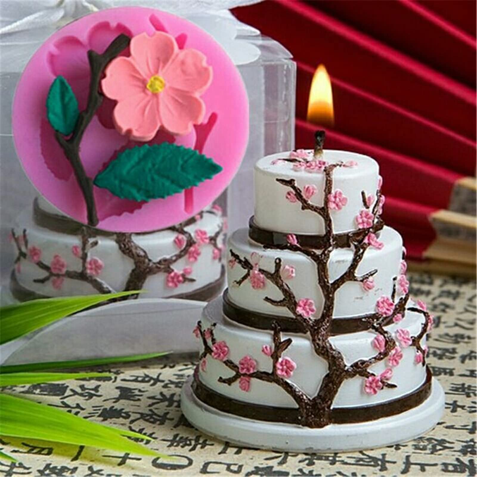 Dd-Life 9 Pcs Flowers Fondant Molds Silicone Molds For Cupcake Dessert Chocolate Jelly Cookie Decor, Jewelry, Pastry, Chocolate,