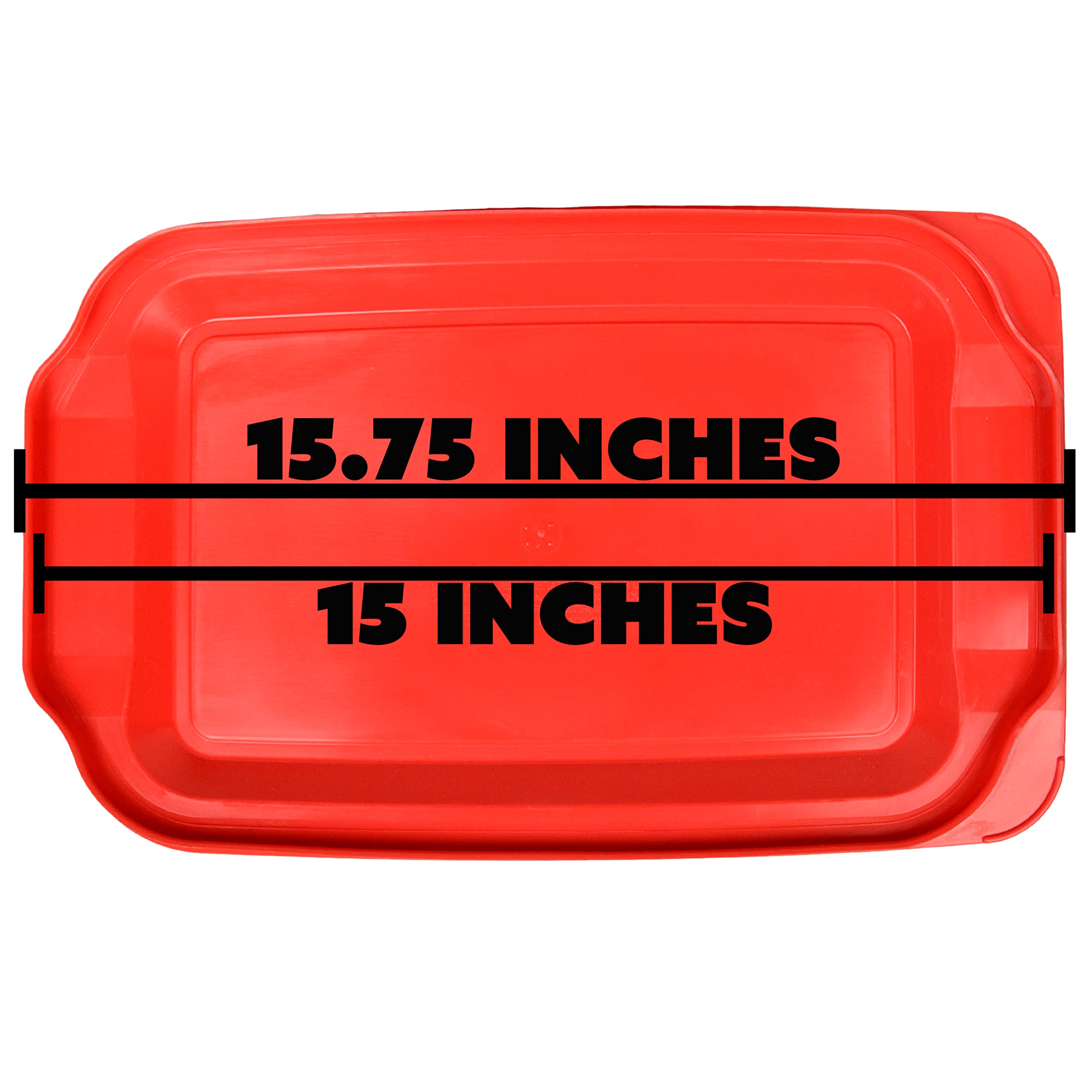 Pyrex 233-Pc 3Qt Red Food Storage Replacement Lid (2-Pack)