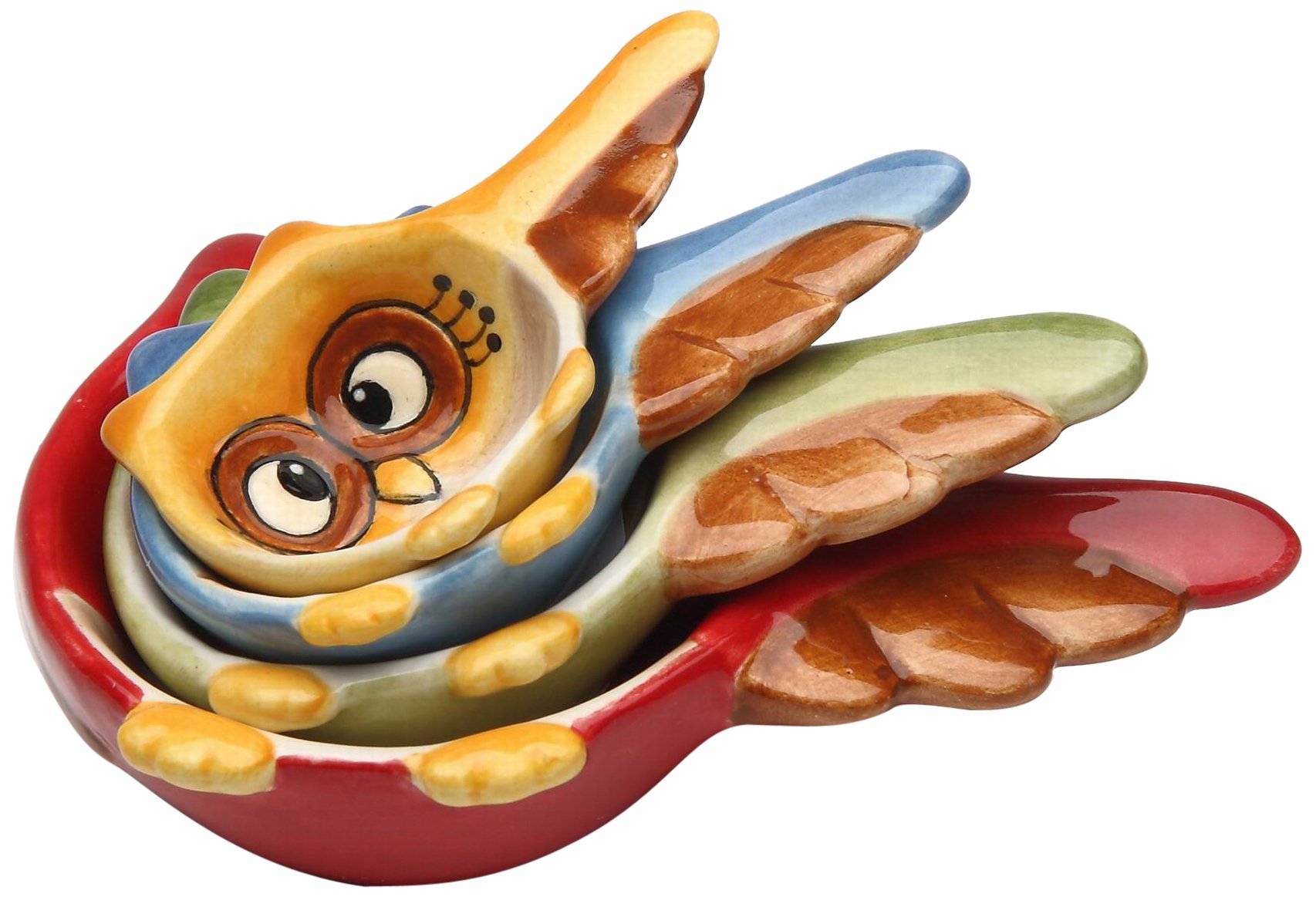 Cosmos Gifts 10910 Owl Measuring Spoon 4 Piece Set