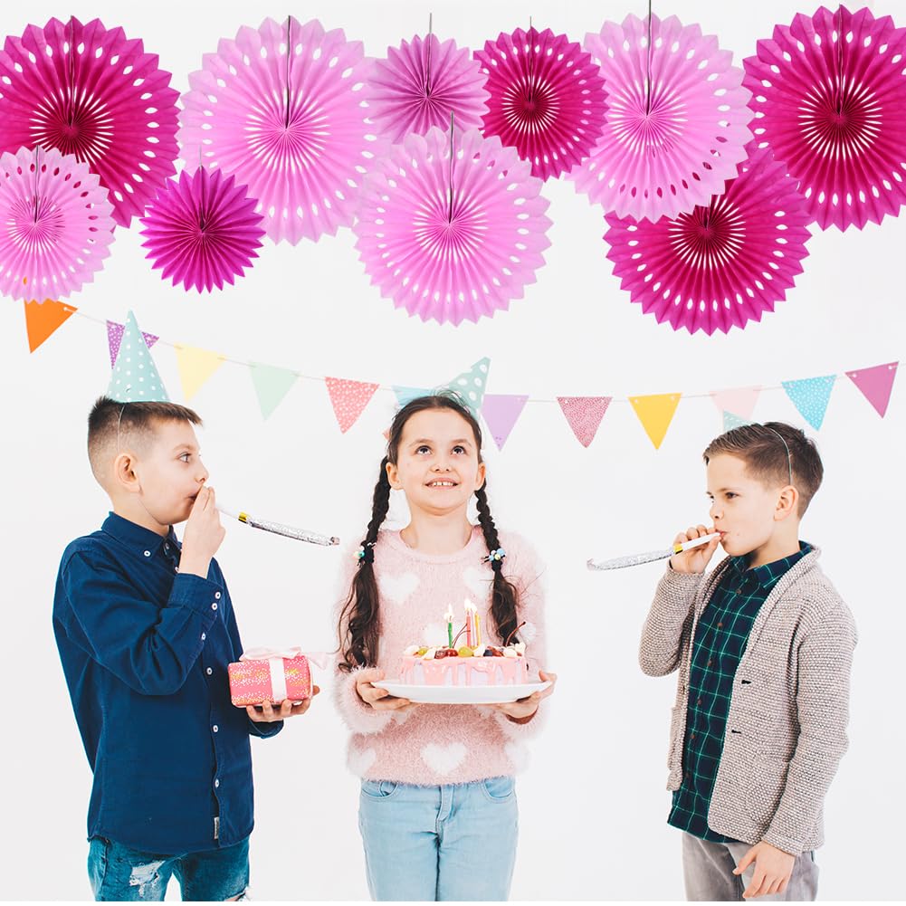 Beishida Red White Blue Hanging Honeycomb Round Paper Fans Decoration Patriotic Theme Tissue Paper Fan Garland For Baby Shower K