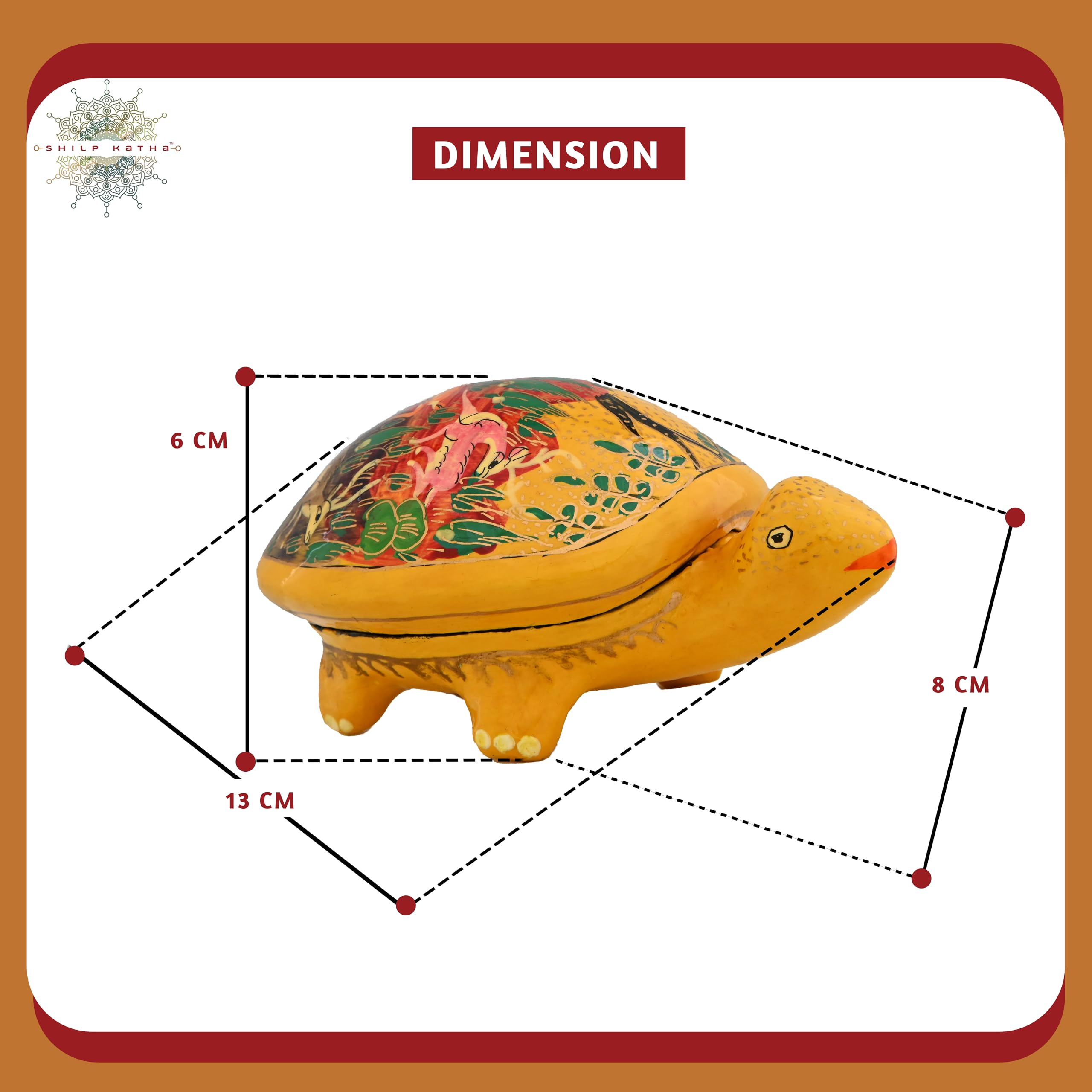 SHILP KATHA Kashmir Art handmade Decorative Box for Home Decor & Gift | Handicraft Decorative unique item for bedroom & living r