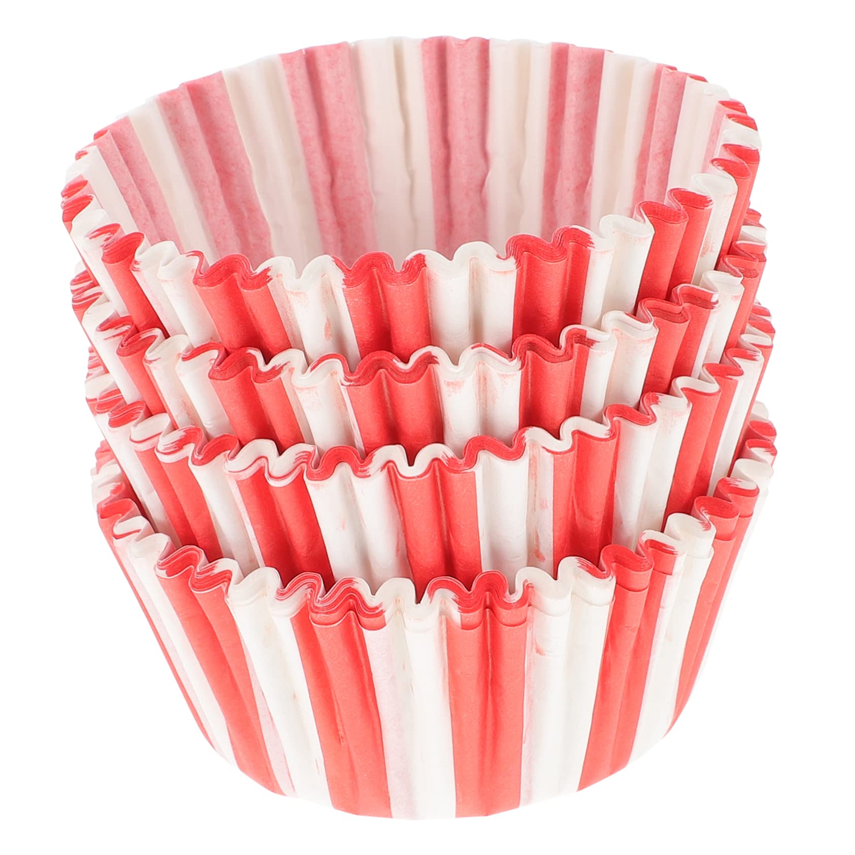 Jumbo Cupcake Liners 100Pcs Cake Tray Paper Baking Red And White Stripes Baking Cups Muffins Liners Baking Cupcake Cups Paper Ba