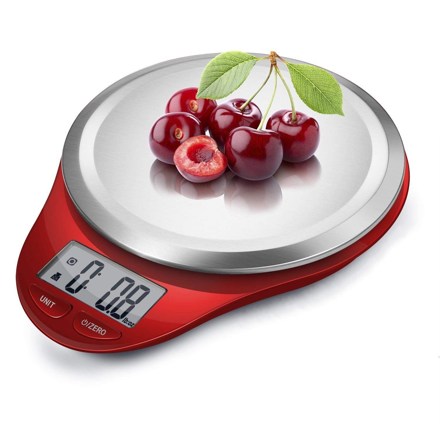 Food Scale, NUTRI FIT Kitchen Scales Digital Weight Grams and Ounces Large Stainless Steel Platform for Baking Cooking Weight Lo