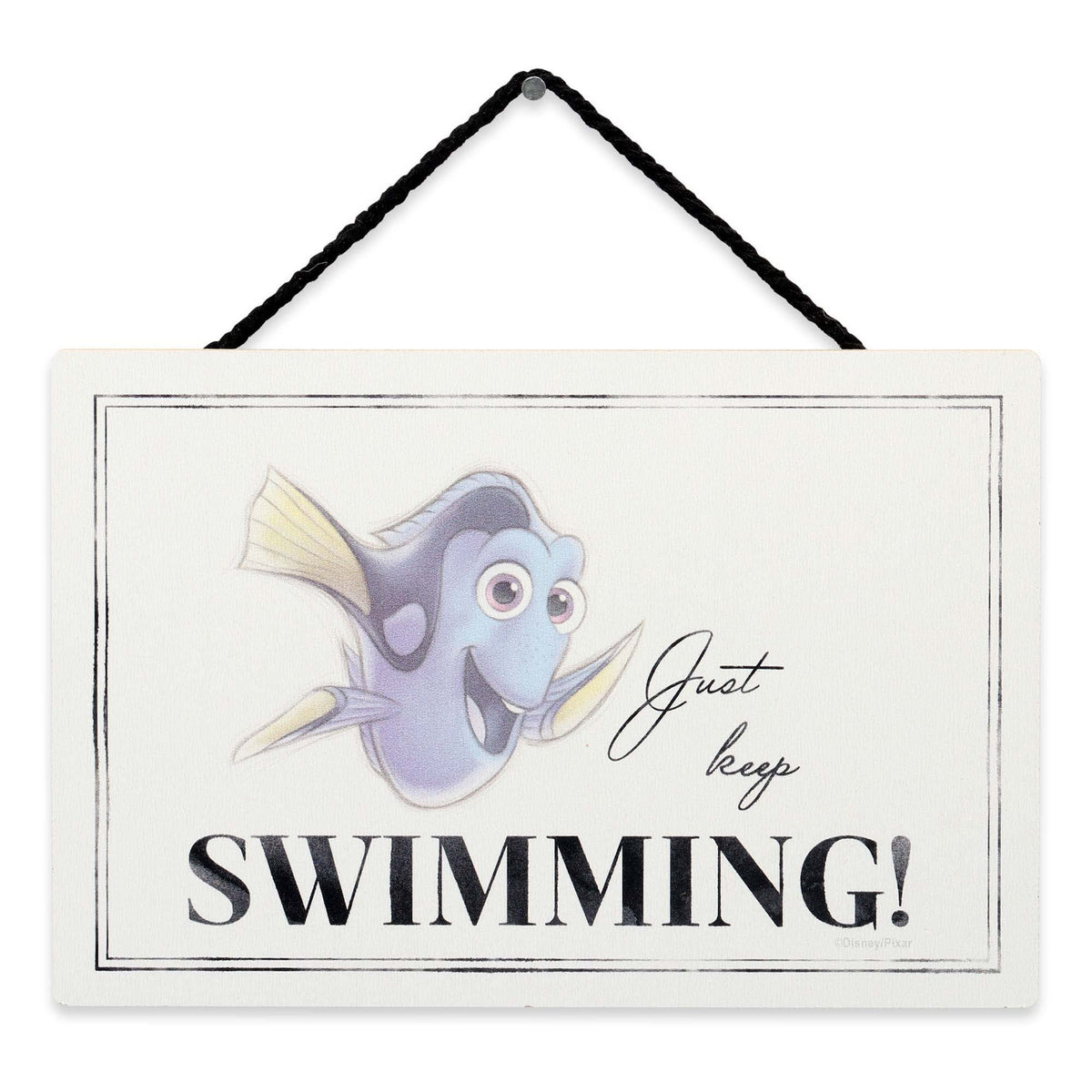 Disney Finding Nemo Dory Quote Hanging Wood Wall Decor - Just Keep Swi ...