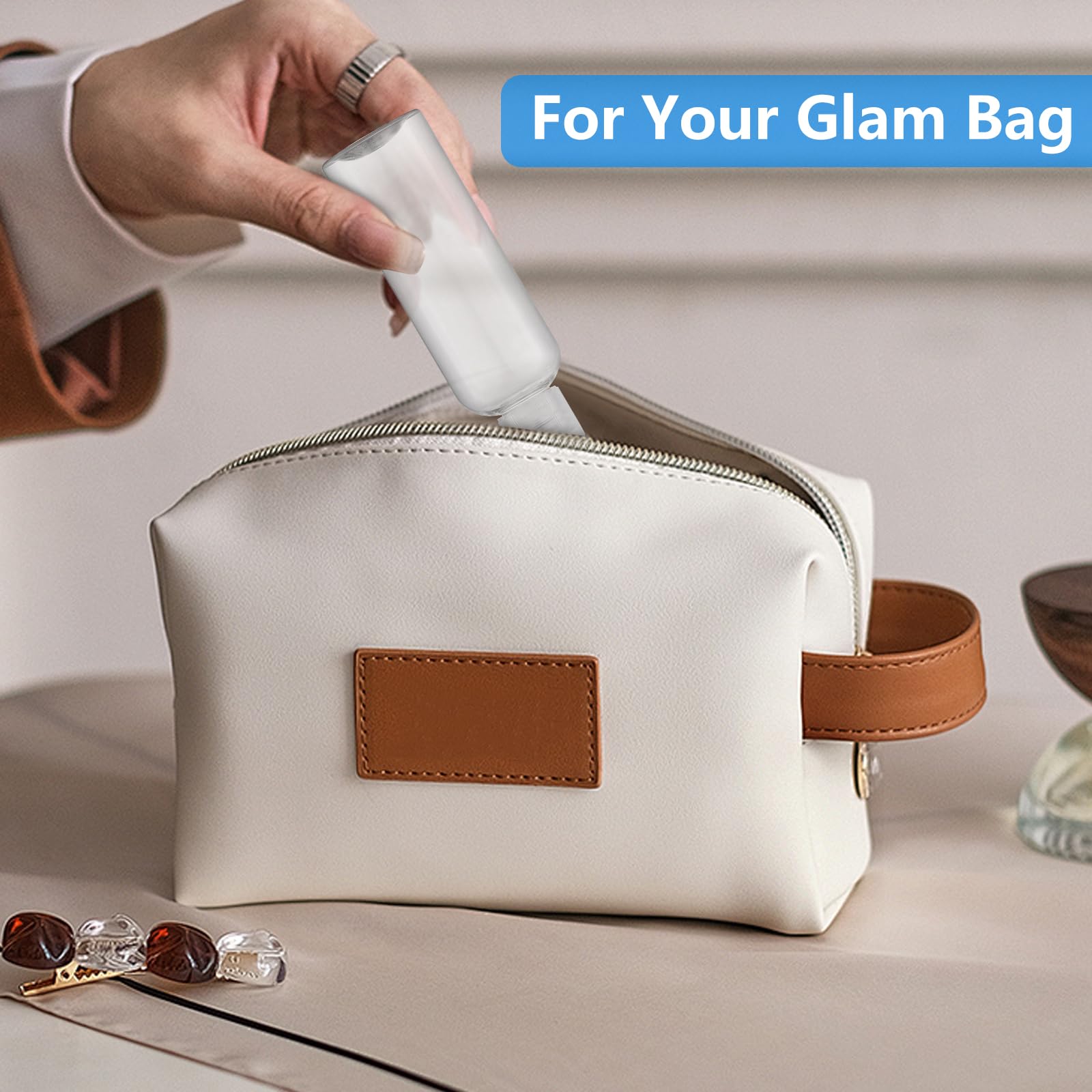 Dtdnzkn 4 Pack 3.4 Oz (100Ml) Tsa Approved Travel Bottles For Toiletries, Leak Proof Plastic Travel Essentials Accessories With