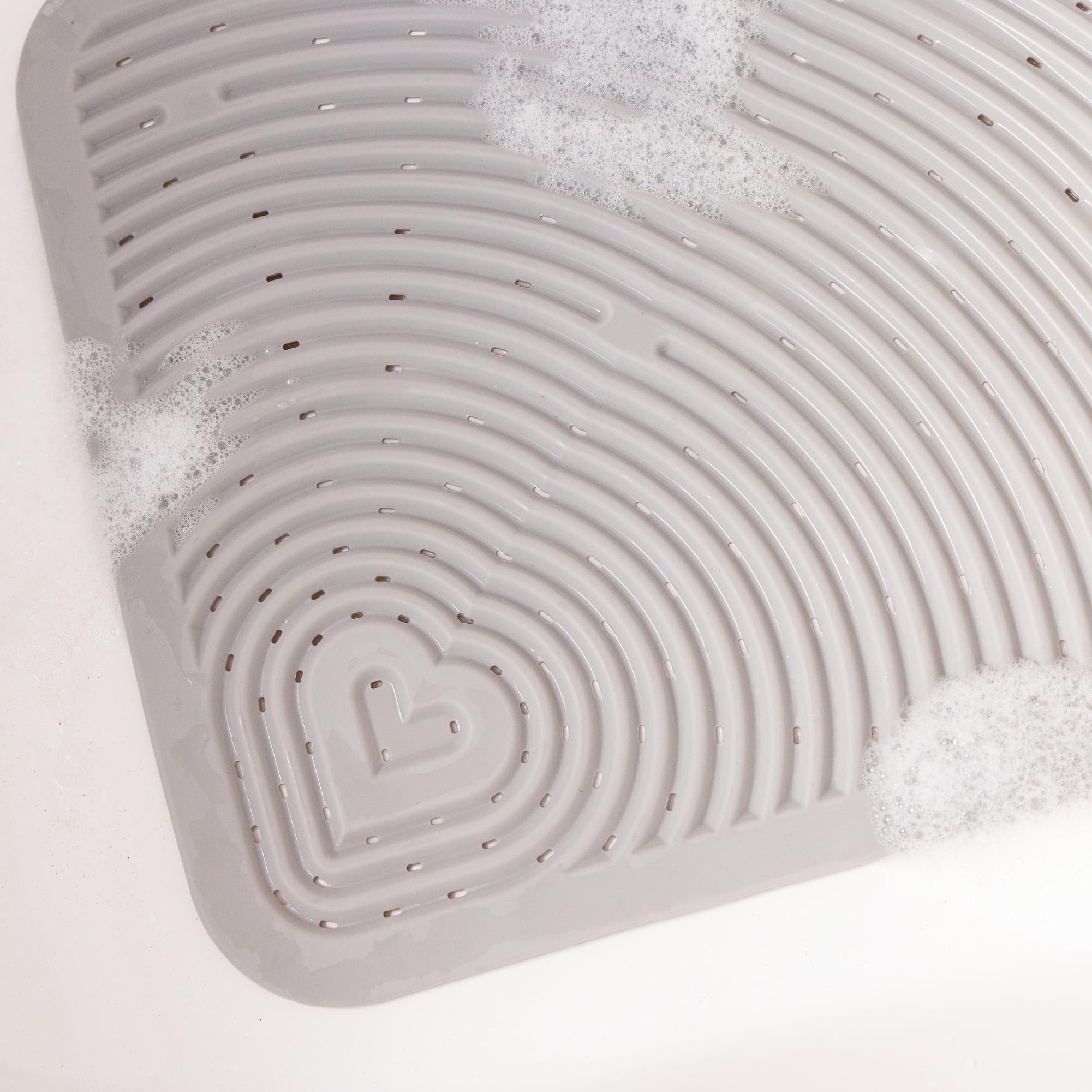 Munchkin? Soft Spot? Cushioned Bath Mat for Kids  Grey