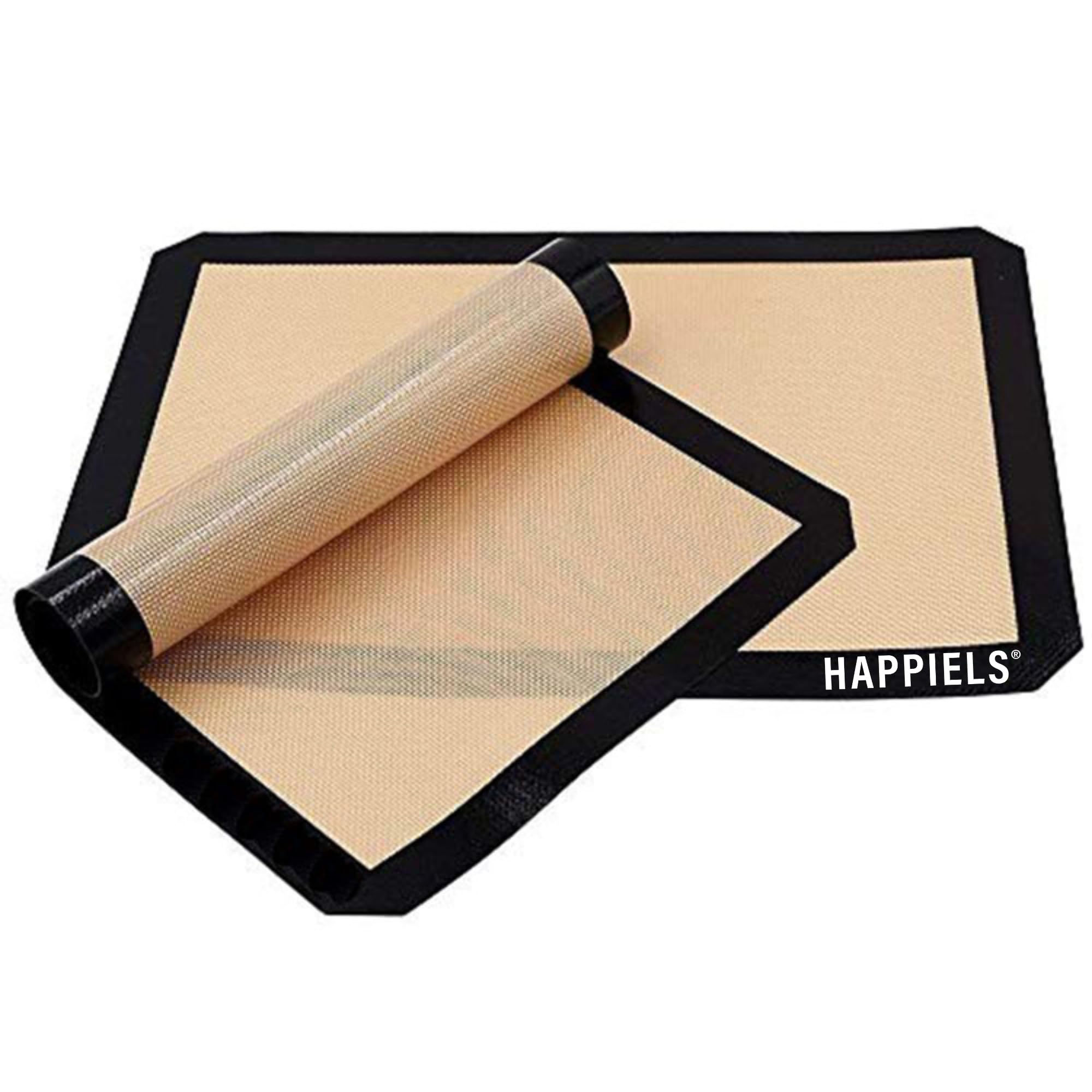 Happiels Non-Stick Baking Mats For 15Inch Sheets 2-Pack | Silicone Baking Mats 10X15 Inches