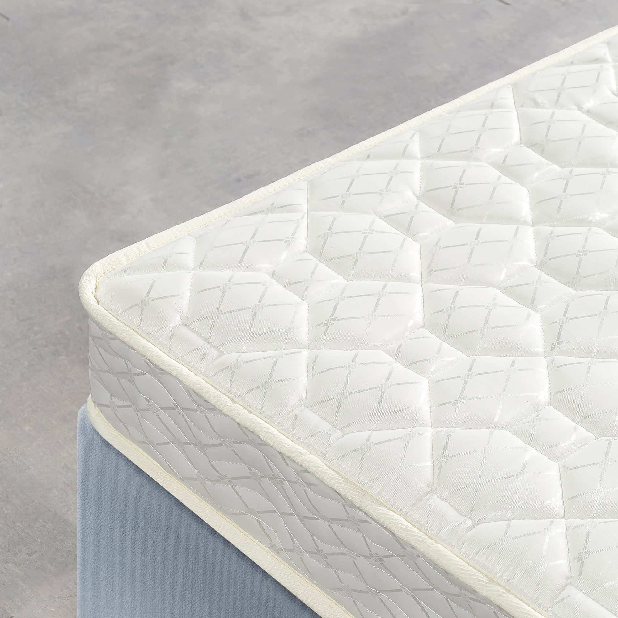 Best Price Mattress 6 Inch Tight Top Innerspring Mattress - Comfort Foam Top with Bonnell Spring Base  CertiPUR-US Certified Foam  Full  White