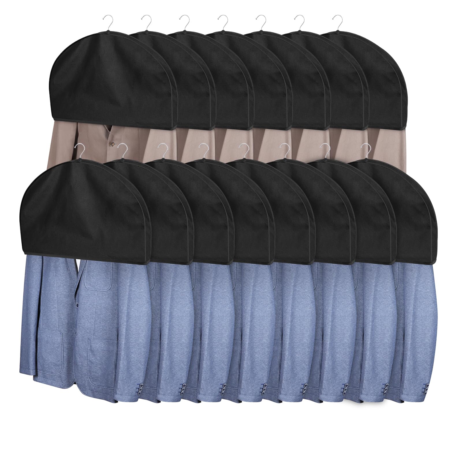 Zilink Breathable Shoulder Covers For Clothes Garment Cover Clothes Protectors For Hanging Clothes Garment Covers For Suit,Coats