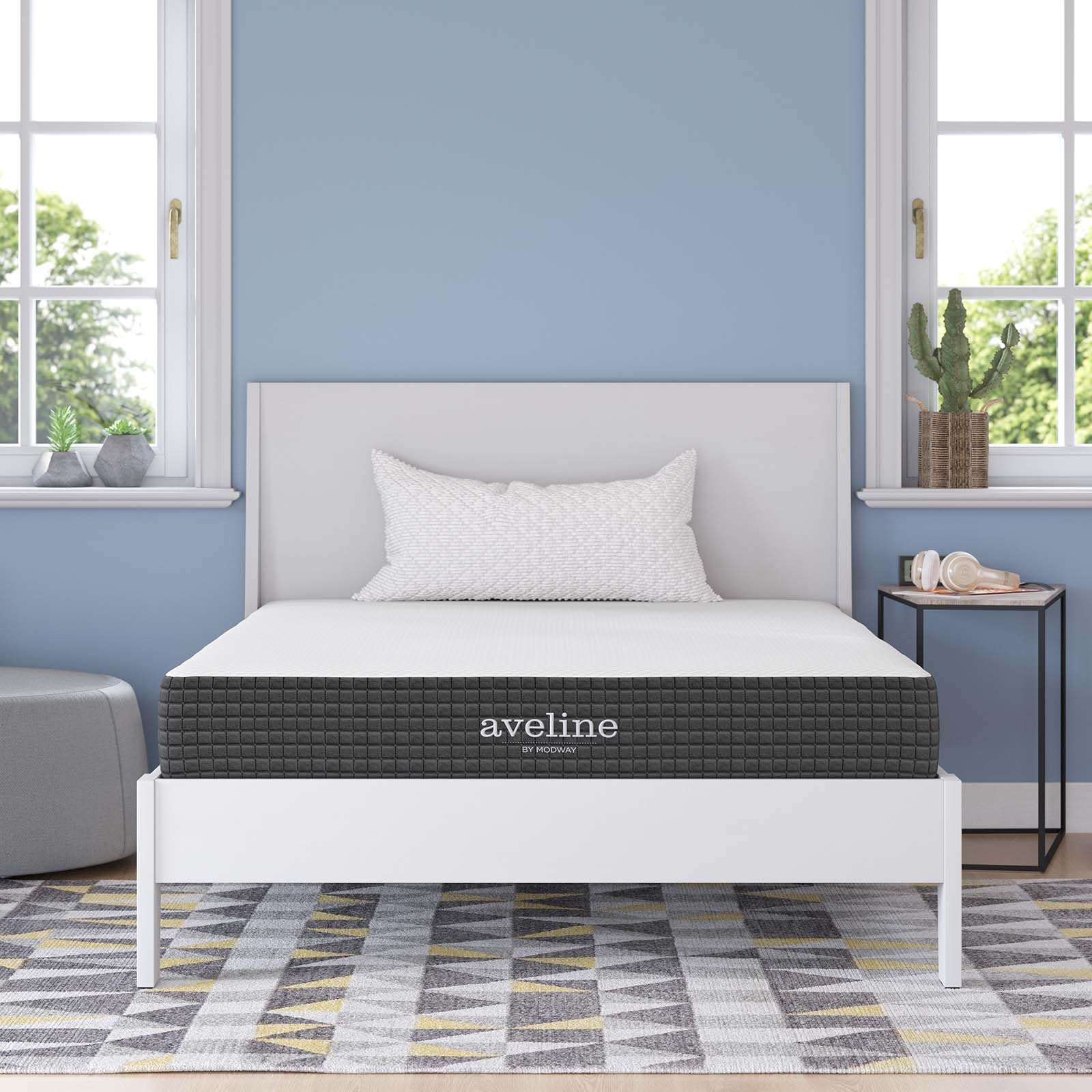 Modway Aveline Gel Infused Memory Mattress with CertiPUR-US Certified Foam  Full  White