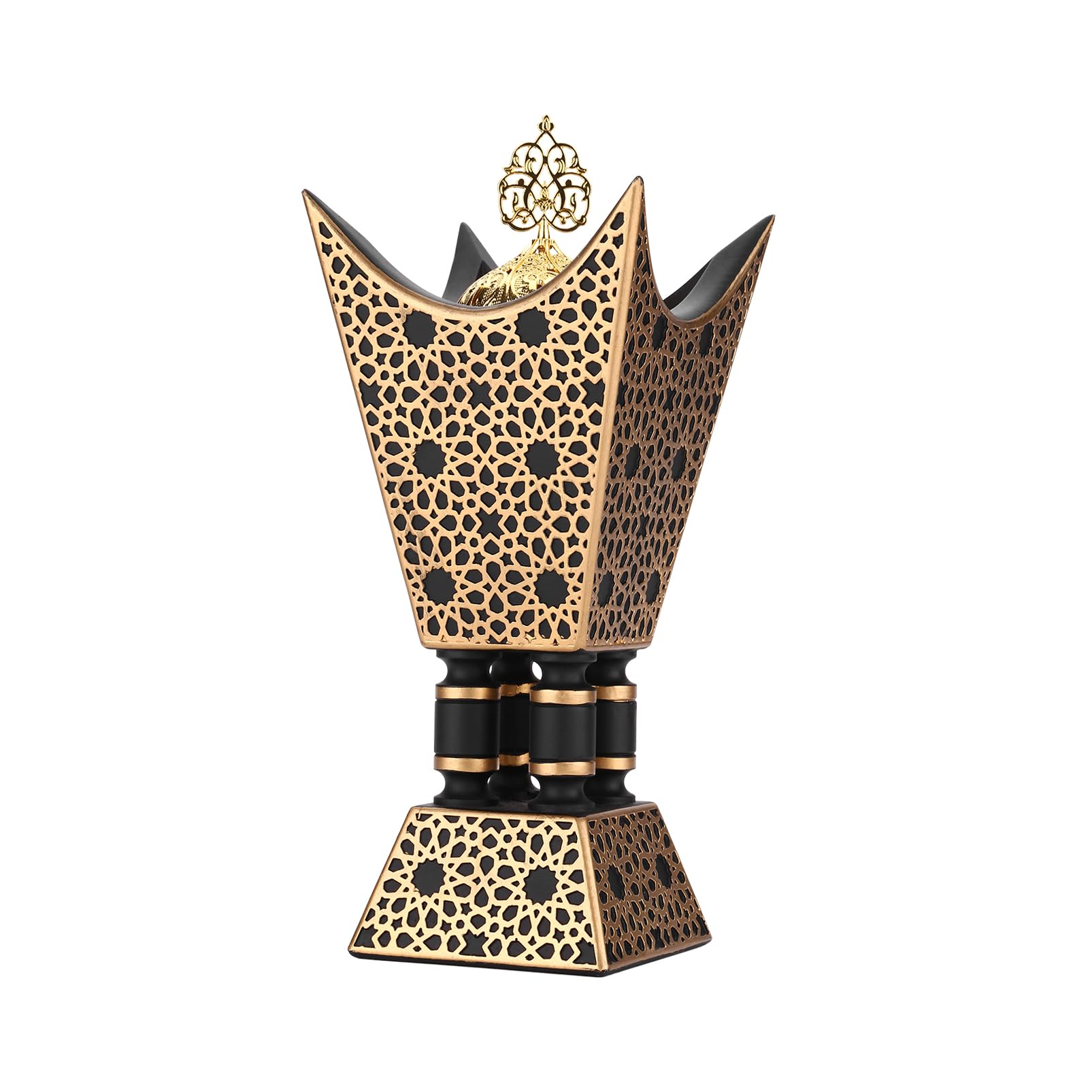 TERSCHELLING Bakhoor Incense Burner, Oud Frankincense Resin Burner 8.85Inches Tall,Charcoal Incense Burner - for Yoga, Spa Aroma