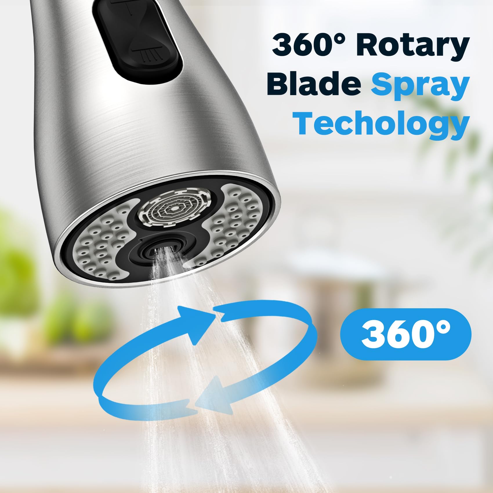 Kitchen Faucet Head Replacement 3 Modes With 12 Adapters, Pull Down Spray Head For Kitchen Faucet, Kitchen Sink Faucet Head G 1/