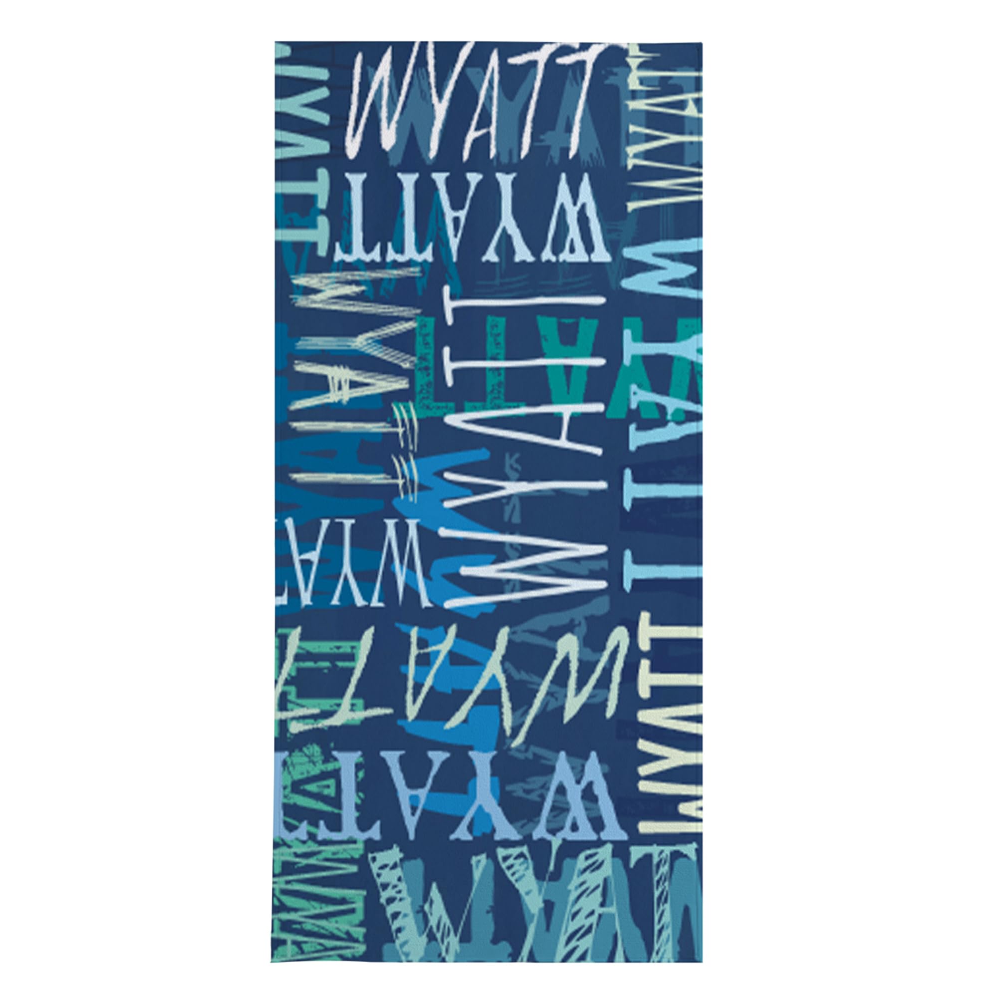 Let'S Make Memories Personalized Beach Towel - Custom Cotton/Poly Blend Pool Towel - Navy - Personalize With Your Name - Standar