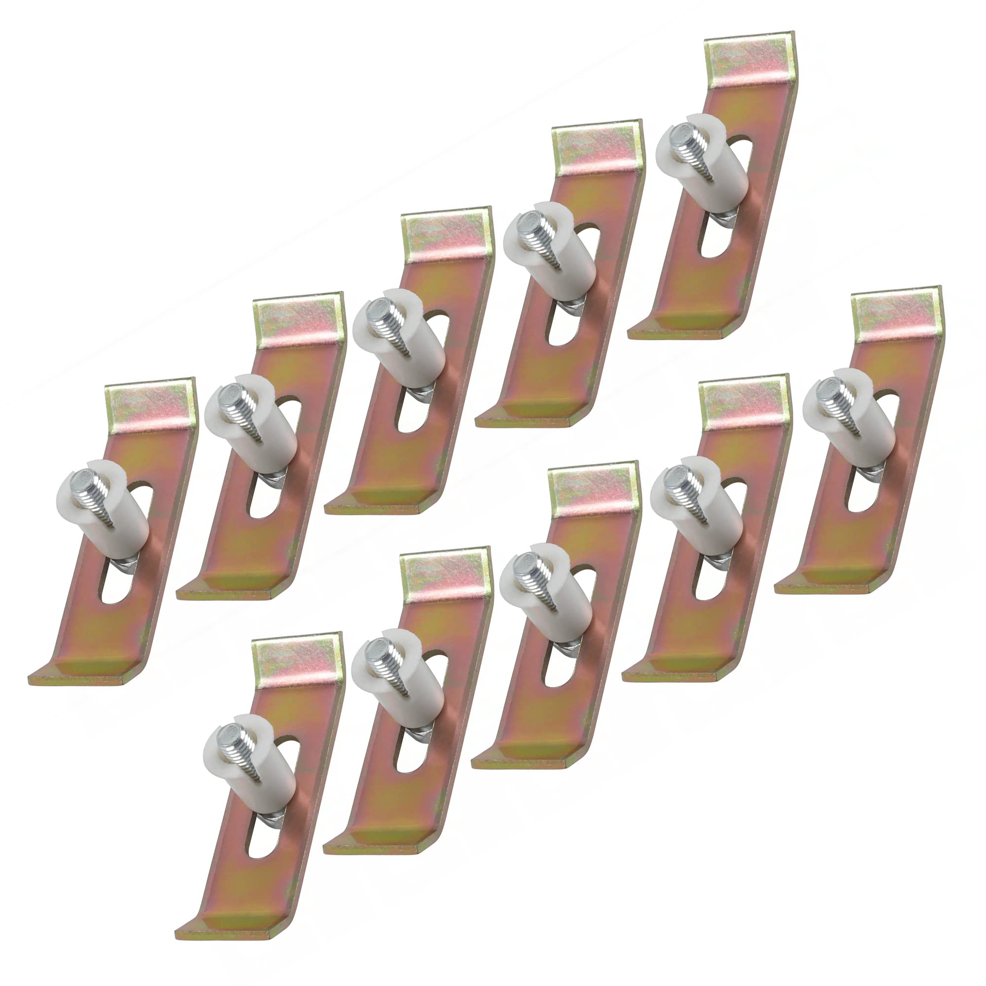 Lonsince Sink Clips For Stainless Steel Undermount Kitchen Sink,10 Pack Kit Sink Brackets,Heavy Duty Kitchen Sink Clips