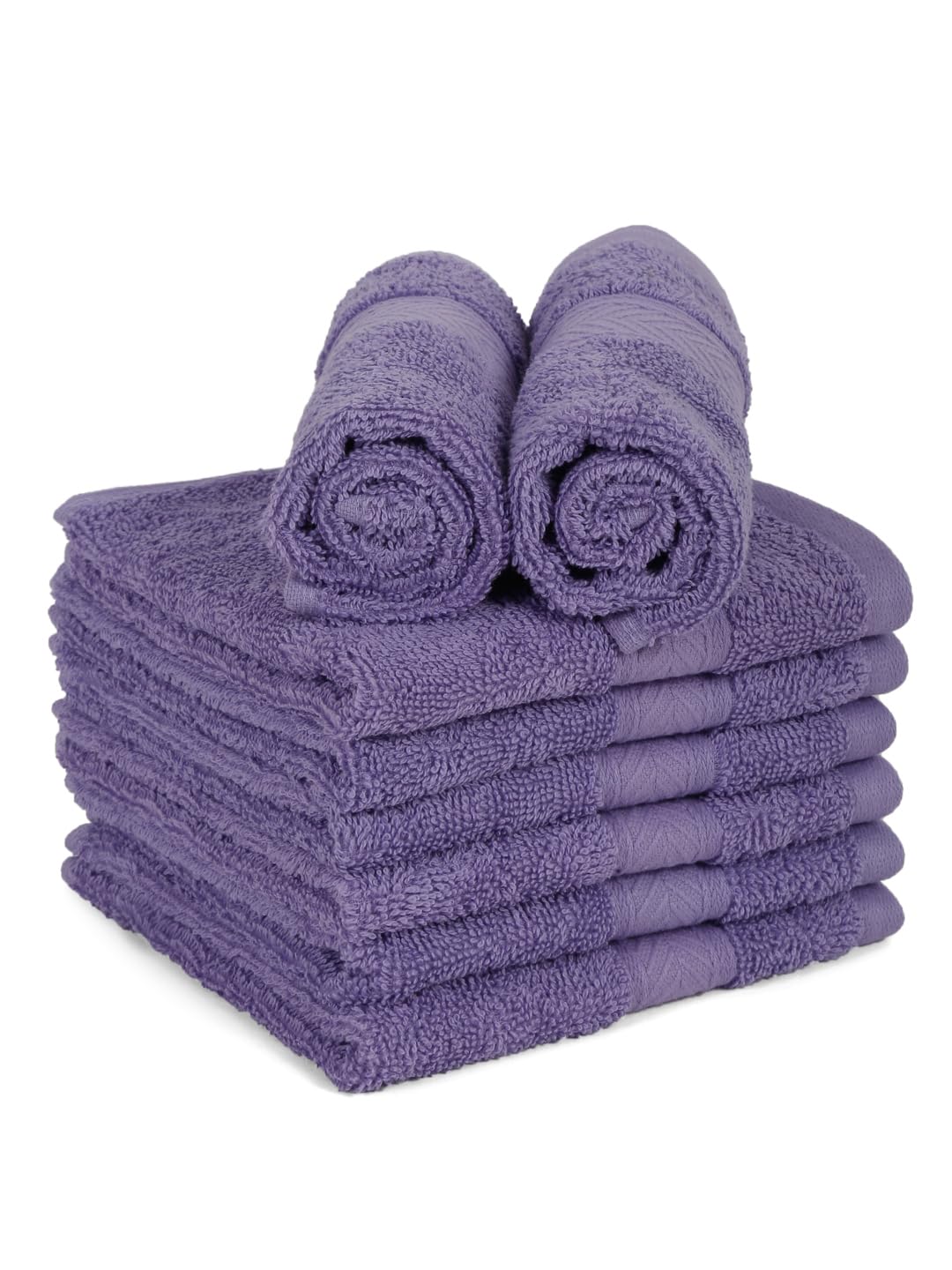 Casa Lino 24 Pack Wash Cloths Set, (12'' X12) 100% Cotton Wash Cloths, Wash Cloths For Your Face And Body, Highly Absorbent & Fi