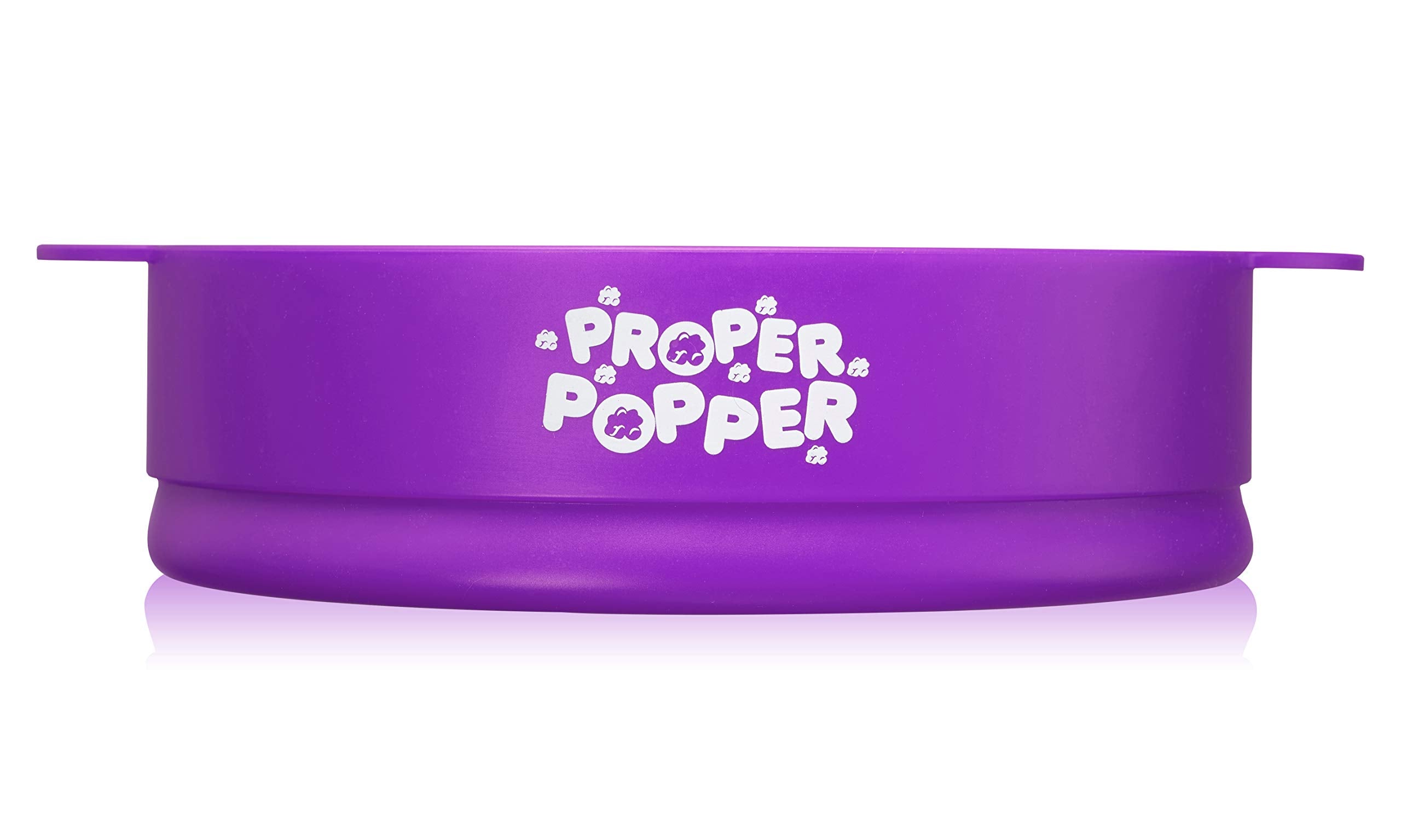 The Original Proper Popper Microwave Popcorn Popper, Silicone Popcorn Maker, Collapsible Bowl Bpa Free & Dishwasher Safe - (Purp