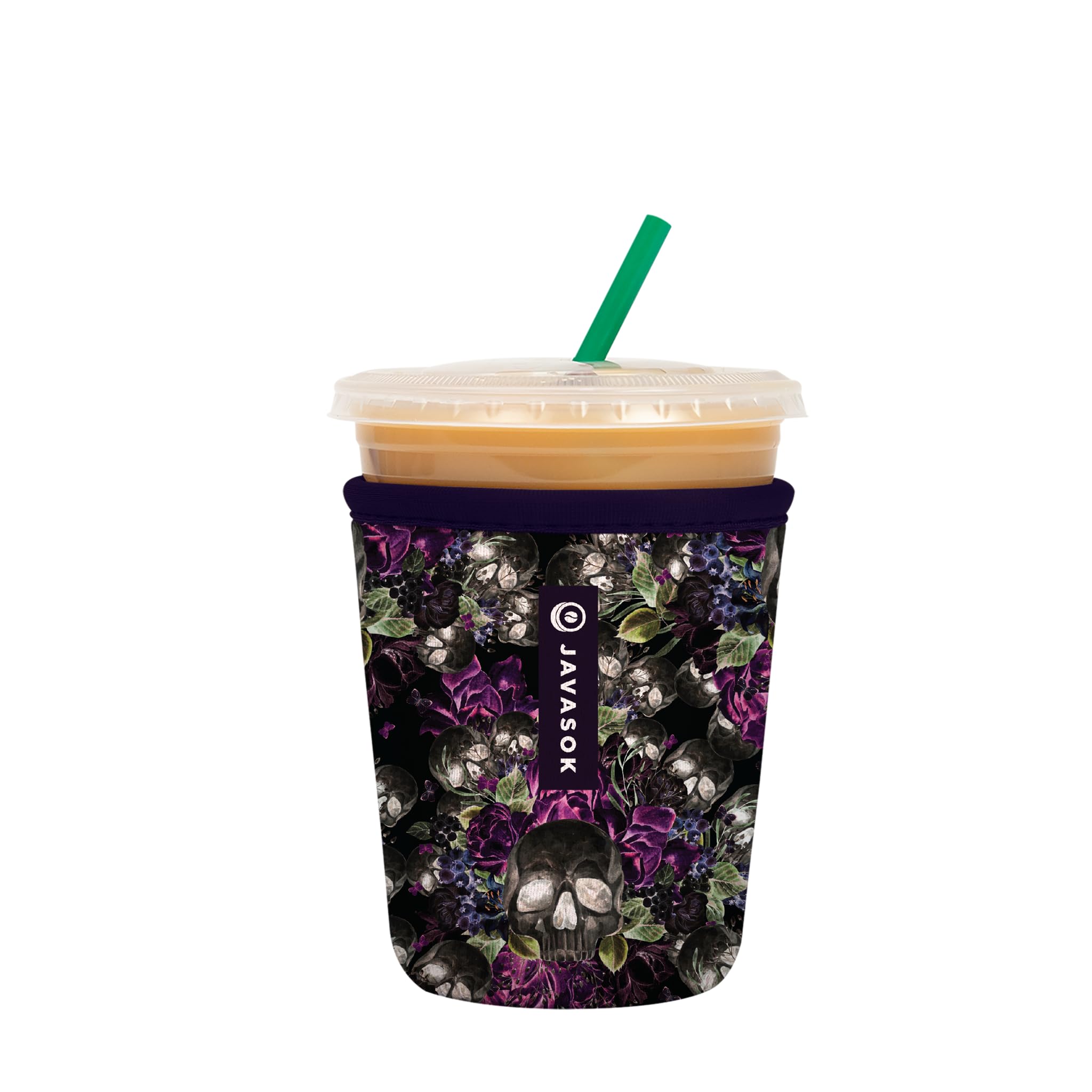 Sok It JavaSok Iced Coffee & Cold Soda Insulated Neoprene Cup Sleeve (After Dark, Small: 16-20oz)