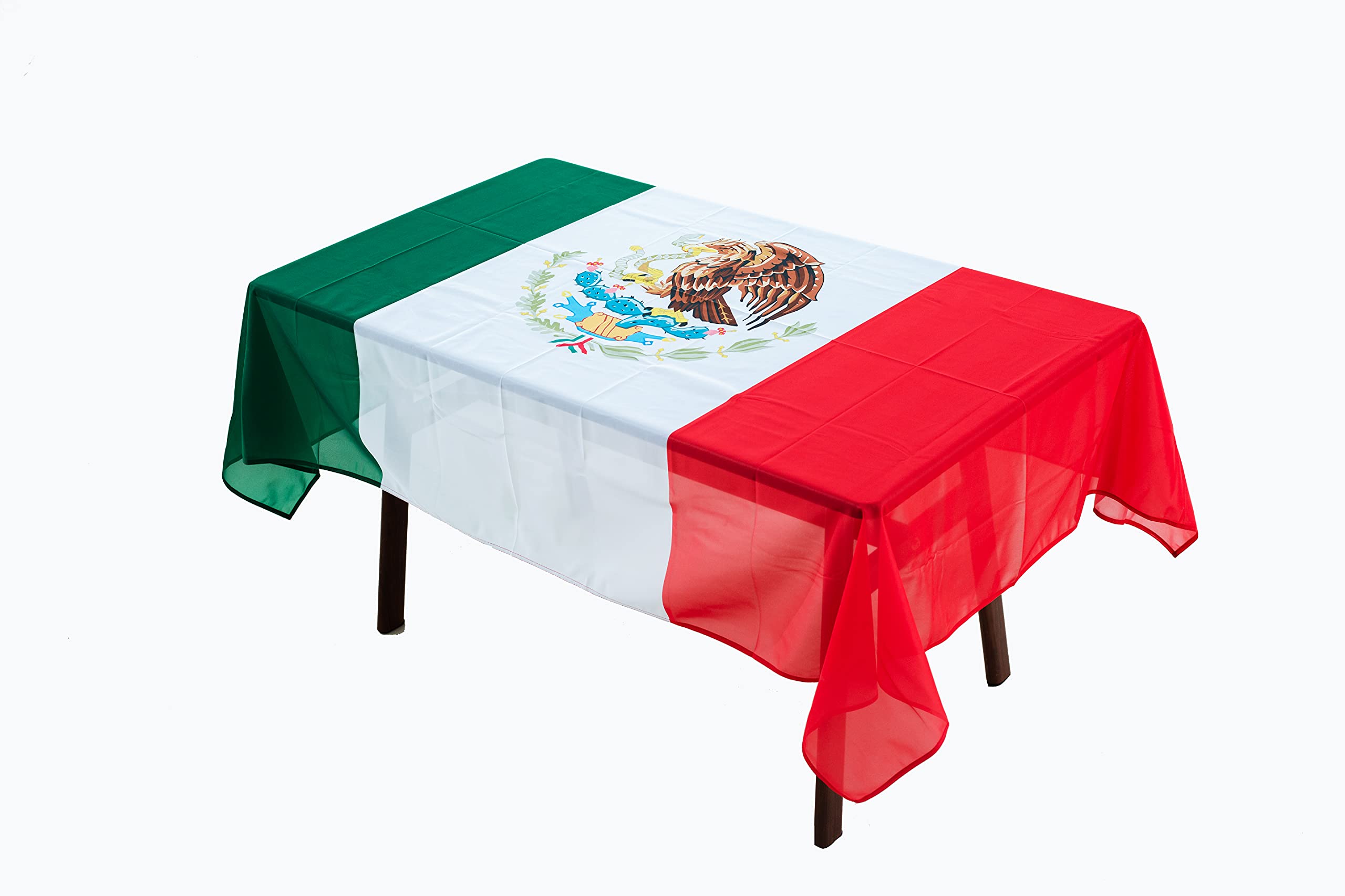 Rectangular Tablecloth Mexico Mexican Flag Tablecloth Fade-Resistant Washable National Flag Tablecloth, Suitable For Kitchen Din