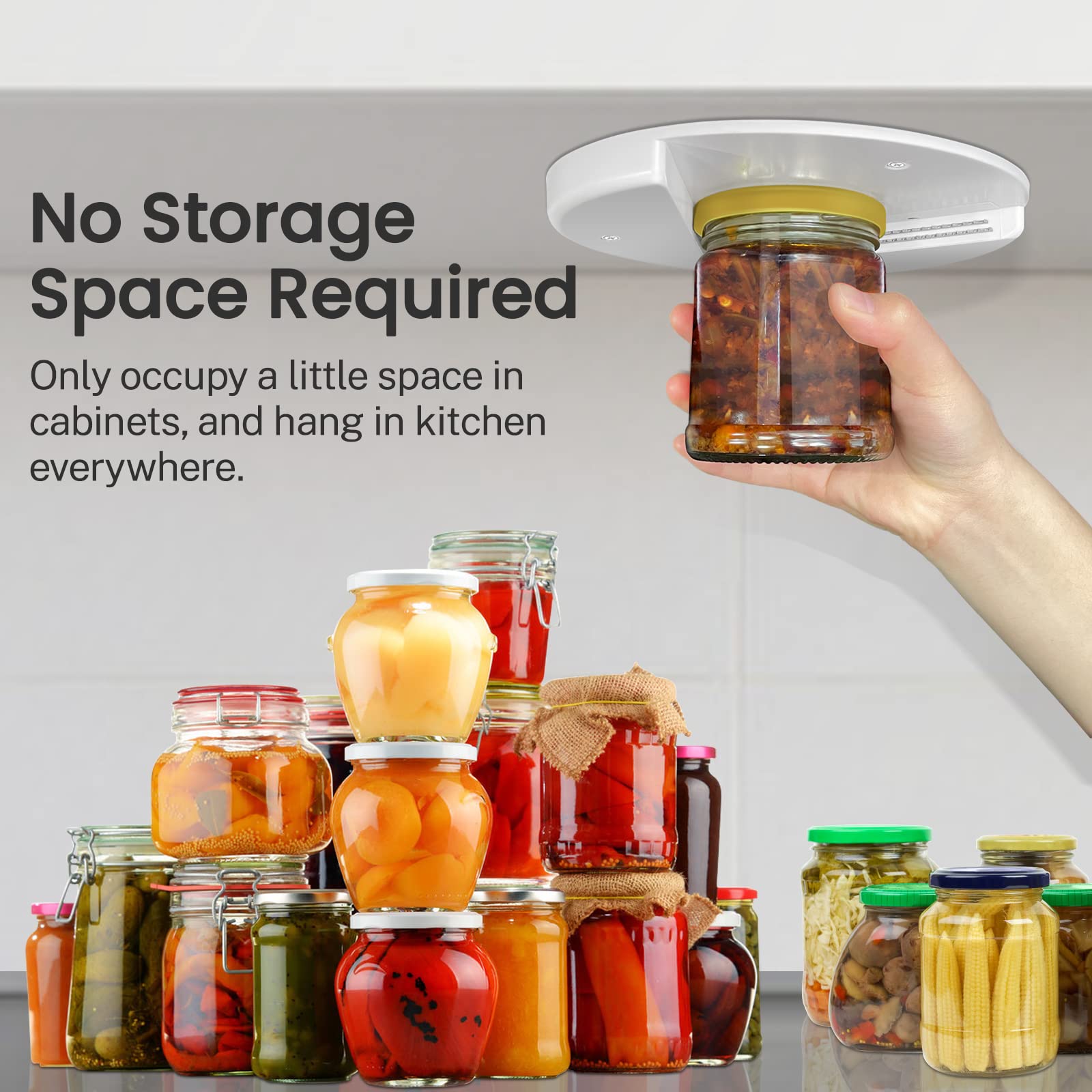 Yashion Under Cabinet Jar Opener For Weak Hands