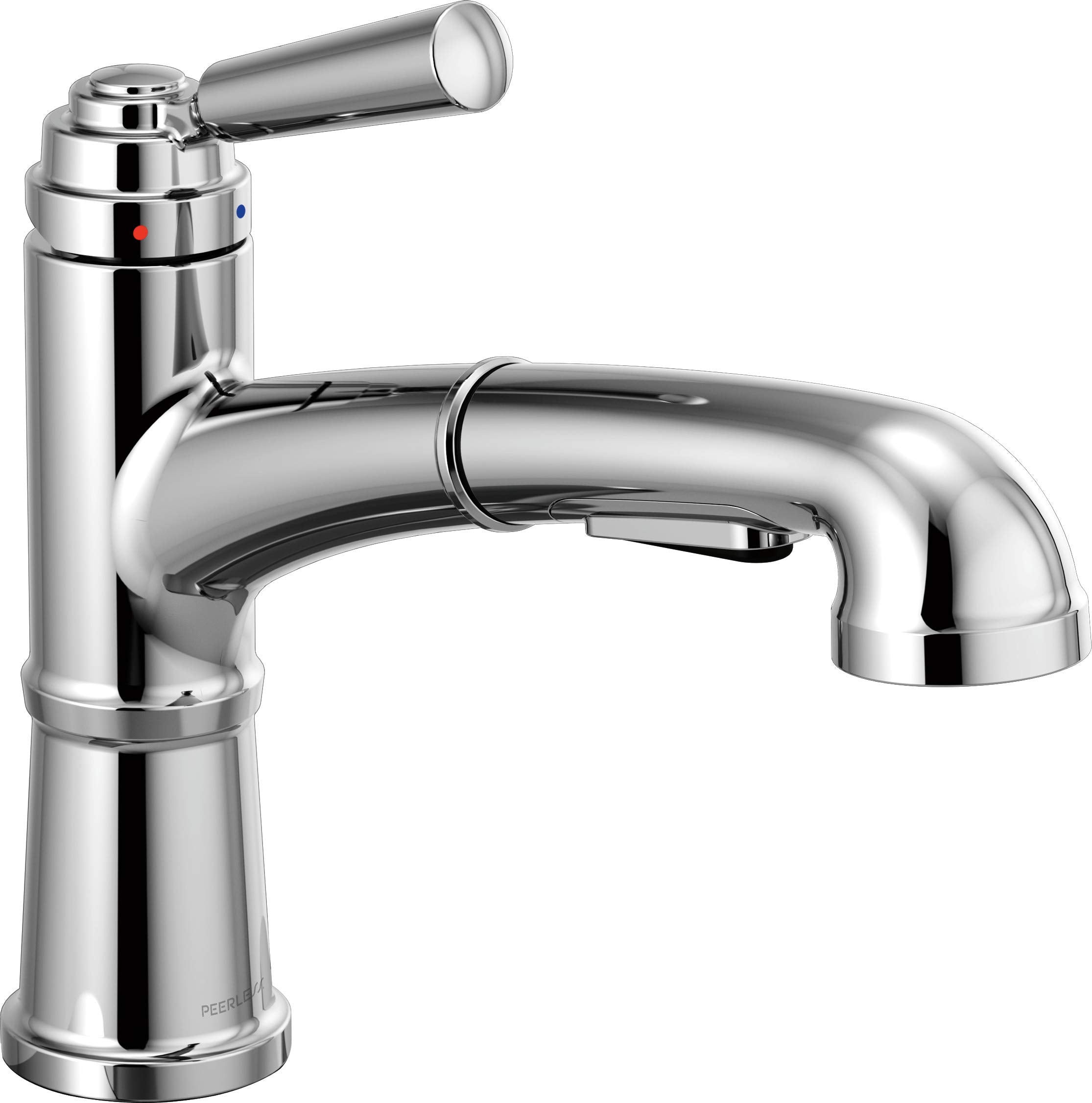Peerless Westchester SingleHandle Pull Out Kitchen Faucet with Pull Out Sprayer, Chrome P6923LF