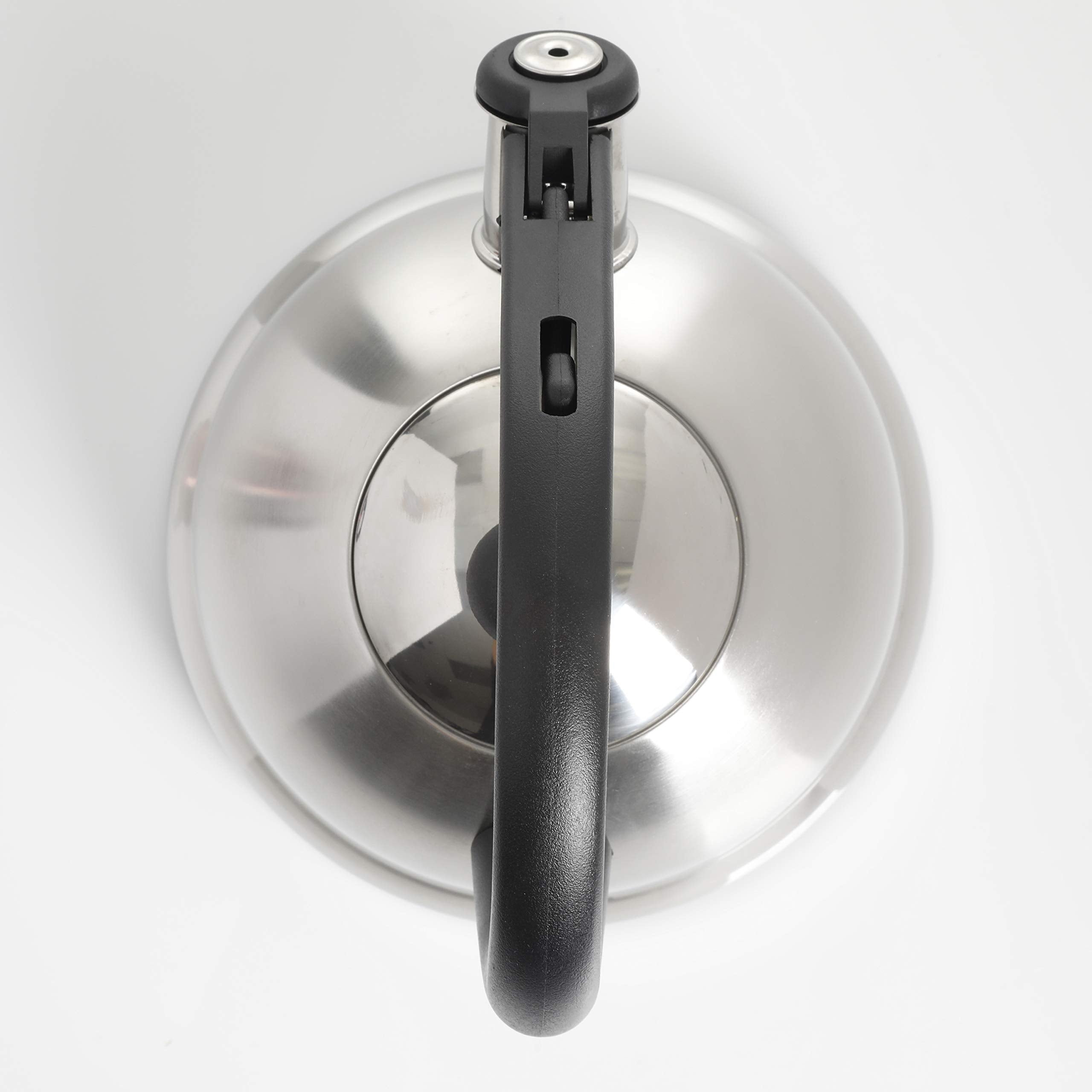 Mr Coffee Claredale Stainless Steel Whistling Tea Kettle  2.2-Quart  Brushed Satin
