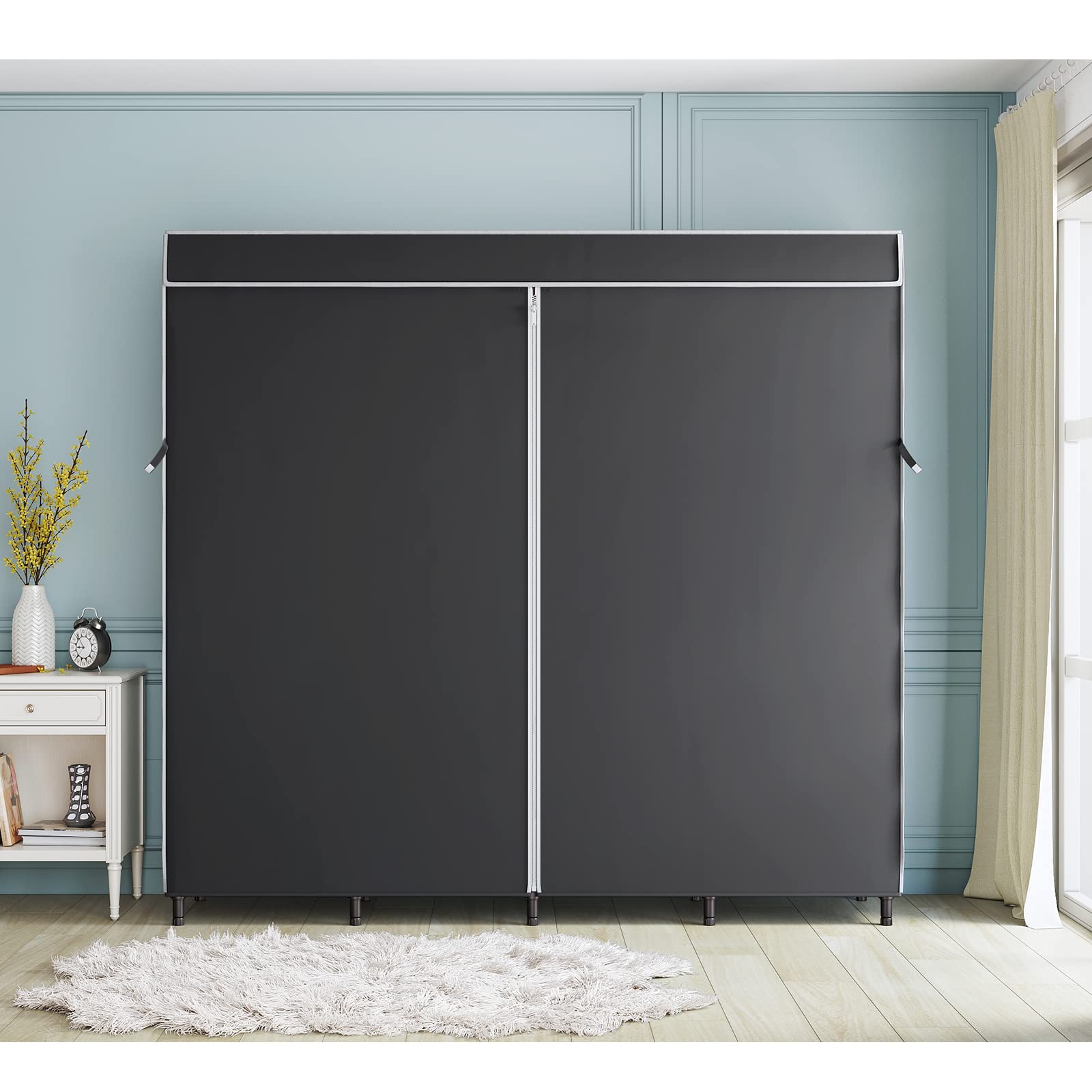 Vipek Cover Only For V40/V40S/V40S I1/V40 Pro Garment Rack, Dustproof Oxford Fabric Clothing Rack Cover With Zipper, 77'' L X 16