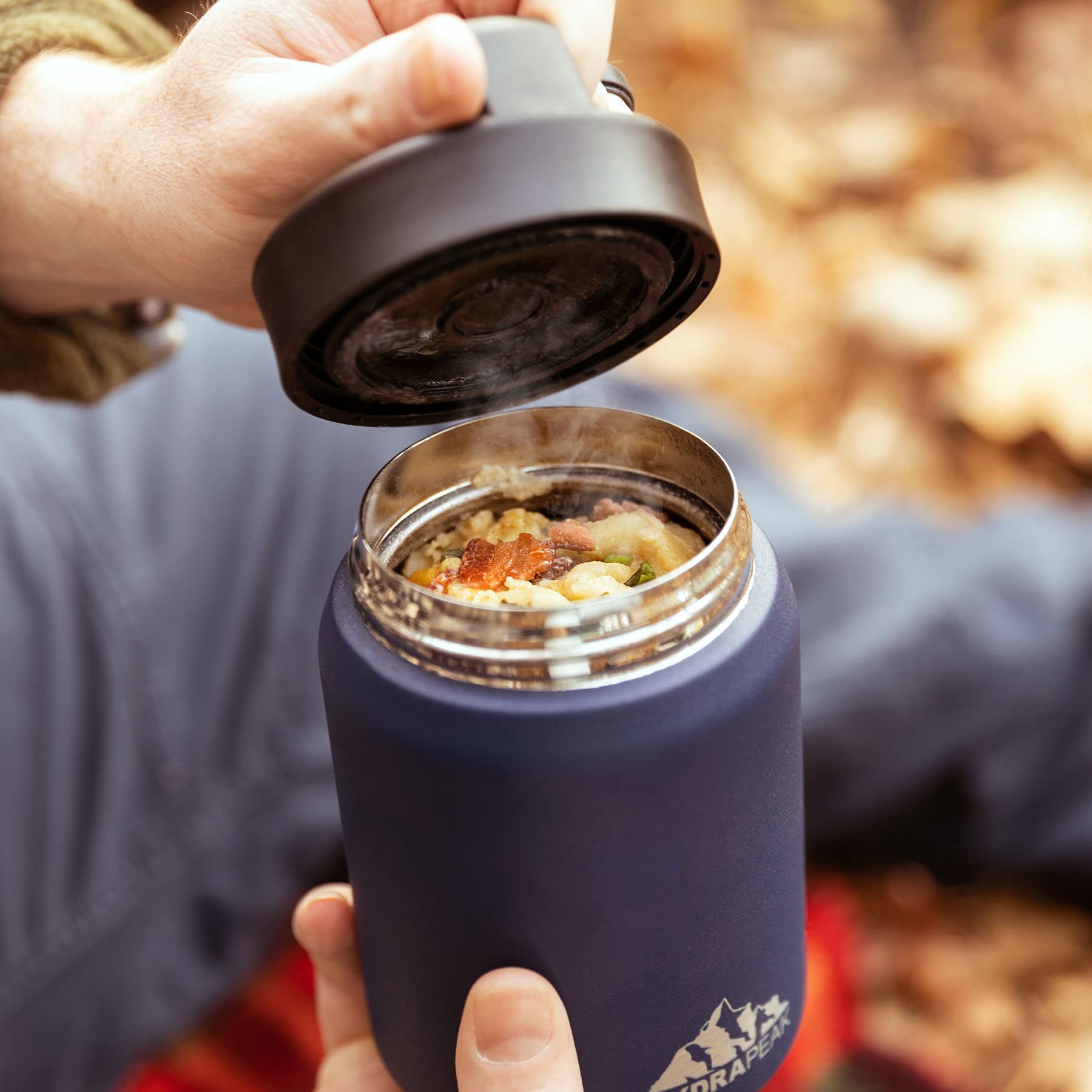 Hydrapeak 18 Oz Insulated Food Thermos Hot And Cold, Soup Thermos, Food Thermos, Thermos For Hot Food, Vacuum Insulated Food Jar